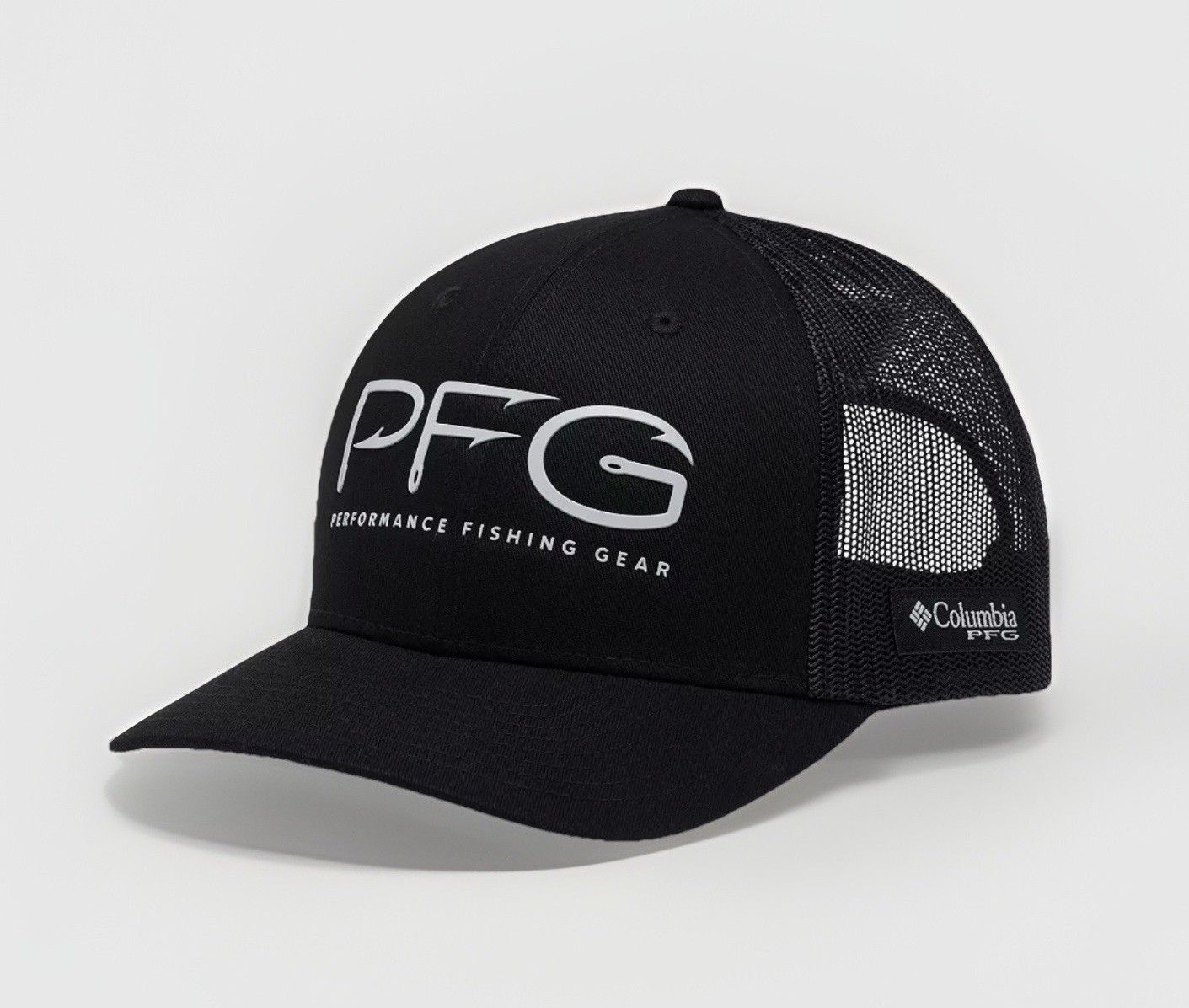 COLUMBIA PFG Hooks Mesh Snapback Ball Cap Hat Black/Silver 1837021-014 O/S
