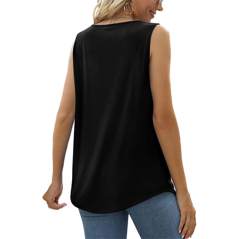 Plus Size Womens Casual Cami Vest Tops Ladies Summer Sleeveless Loose Tee Shirts