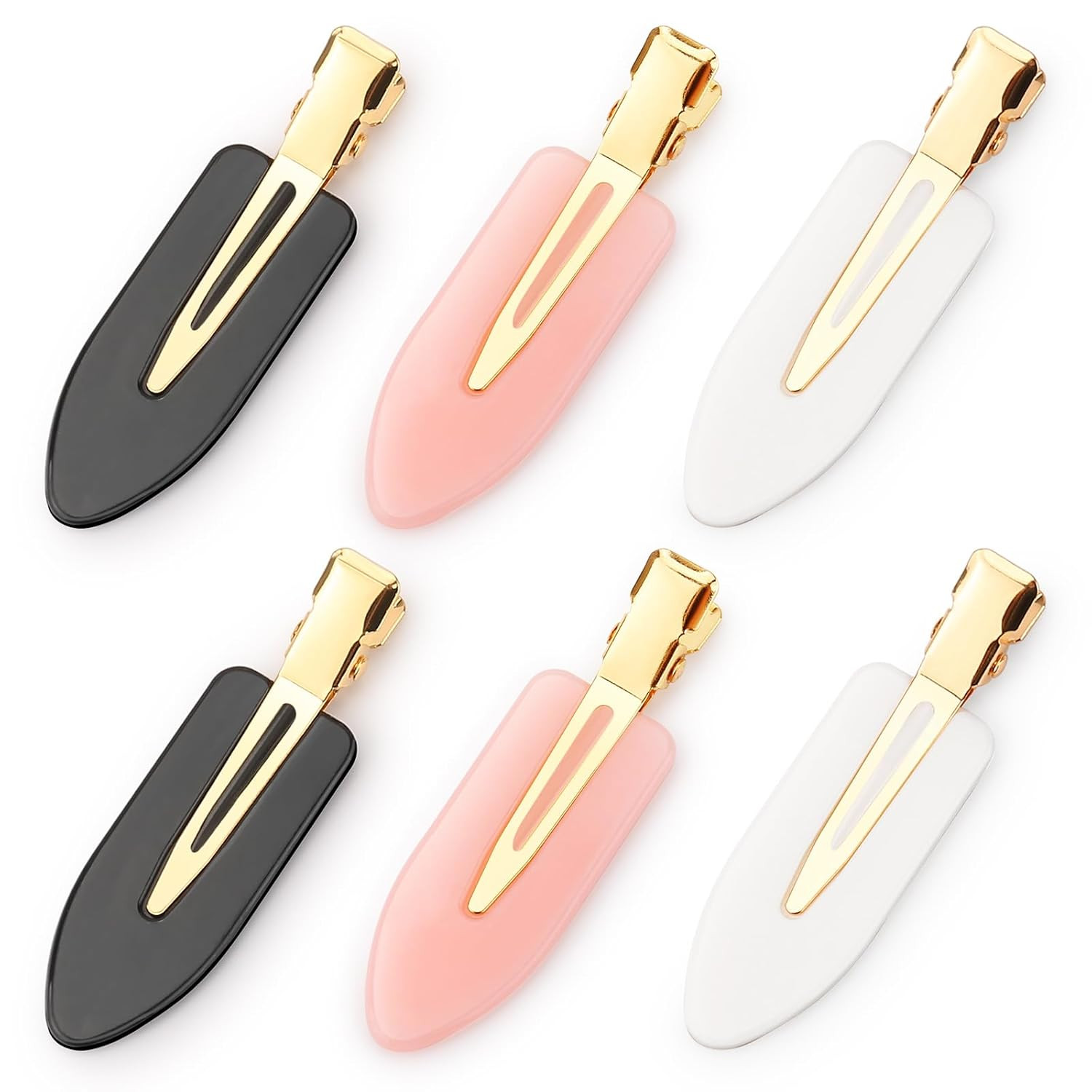 6 Pcs Creaseless Hair Clips No Ben No Crease Hair Clip Makeup Clips for Women an