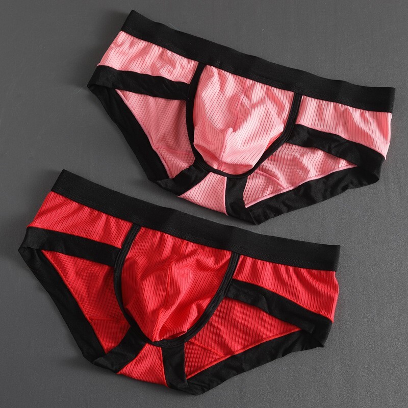 Briefs Men’s Panties Cotton Blend Men Underwear Shorts Korean Low-Rise U Pouch
