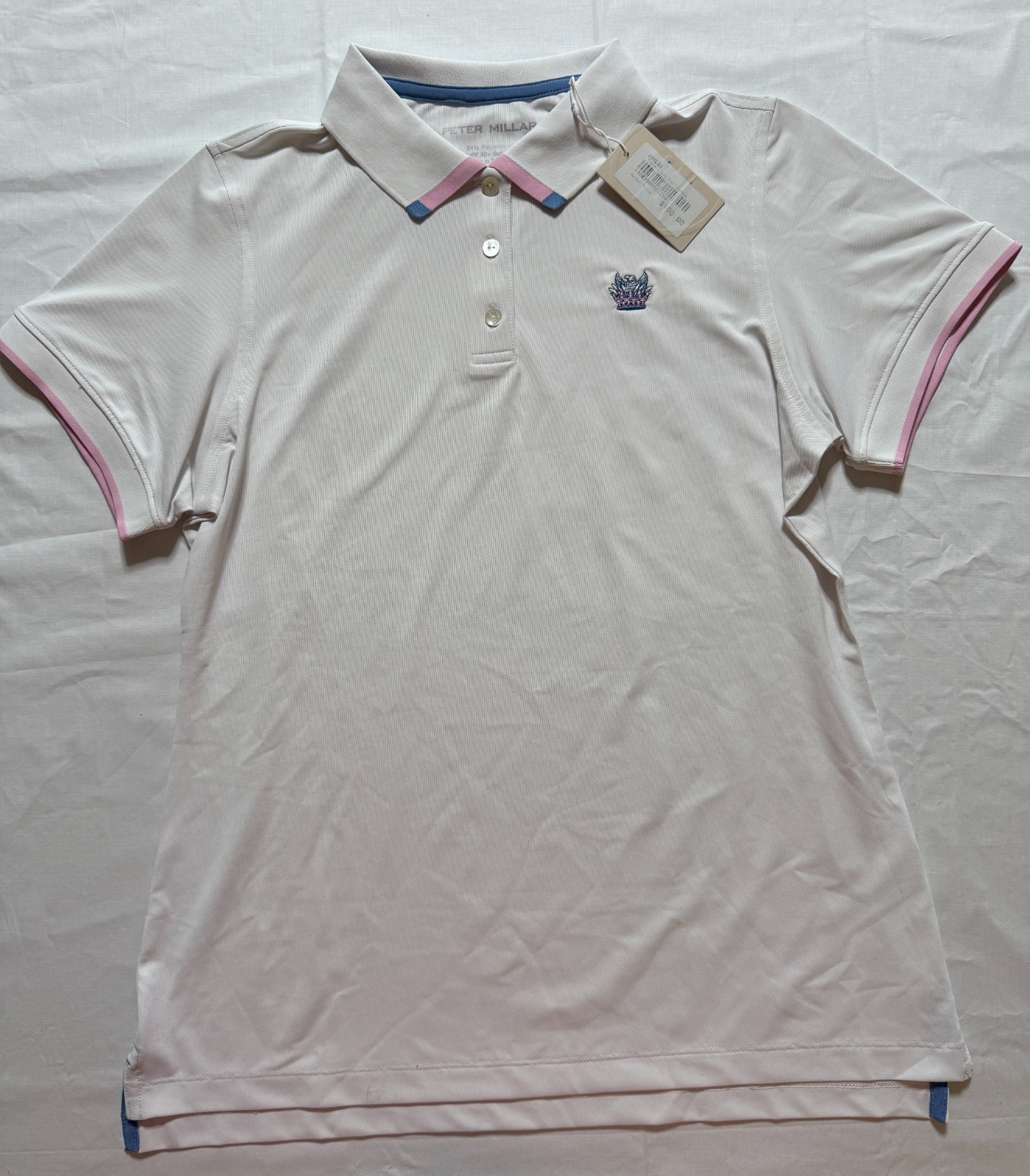 NWT WOMEN’S PETER MILLAR SHIRT – SIZE: LARGE – WHITE (A4.8)