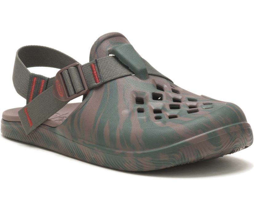 Chaco Chillos Clog Sz 9 M EU 42 Men’s Closed Toe Sandals Woodsy Growth JCH108635