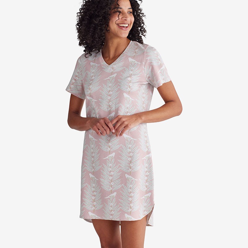 Printed Pima Cotton Women’s Nightgown
