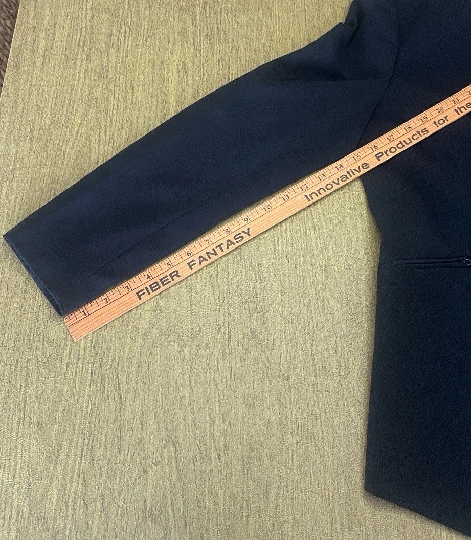 Vince Camuto Sophisticated Black Classic Blazer, Zip Pockets, All Seasons, Sz 10