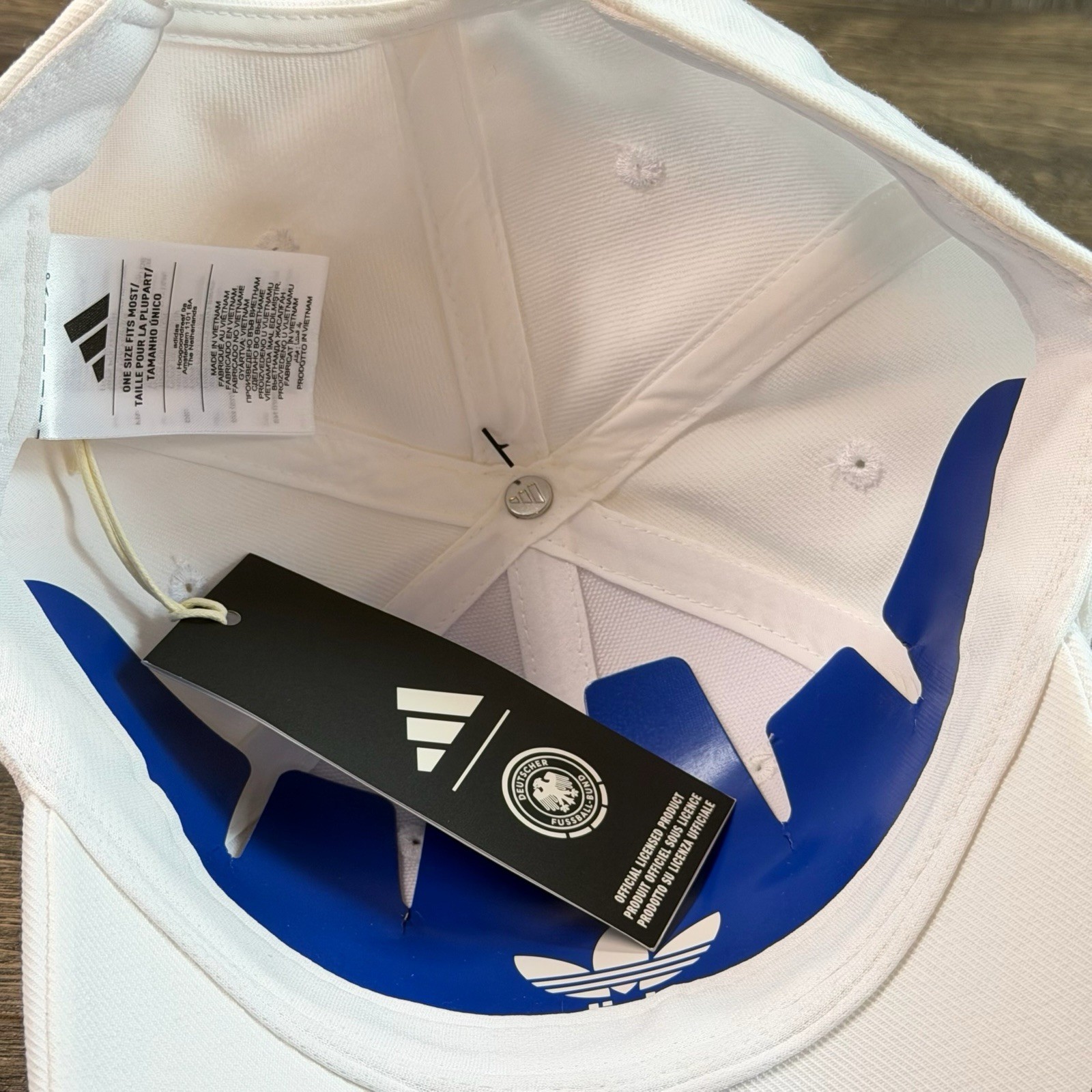 Adidas World Cup 2026 Team Germany Soccer Hat Cap OSFM Adjustable White KC6705