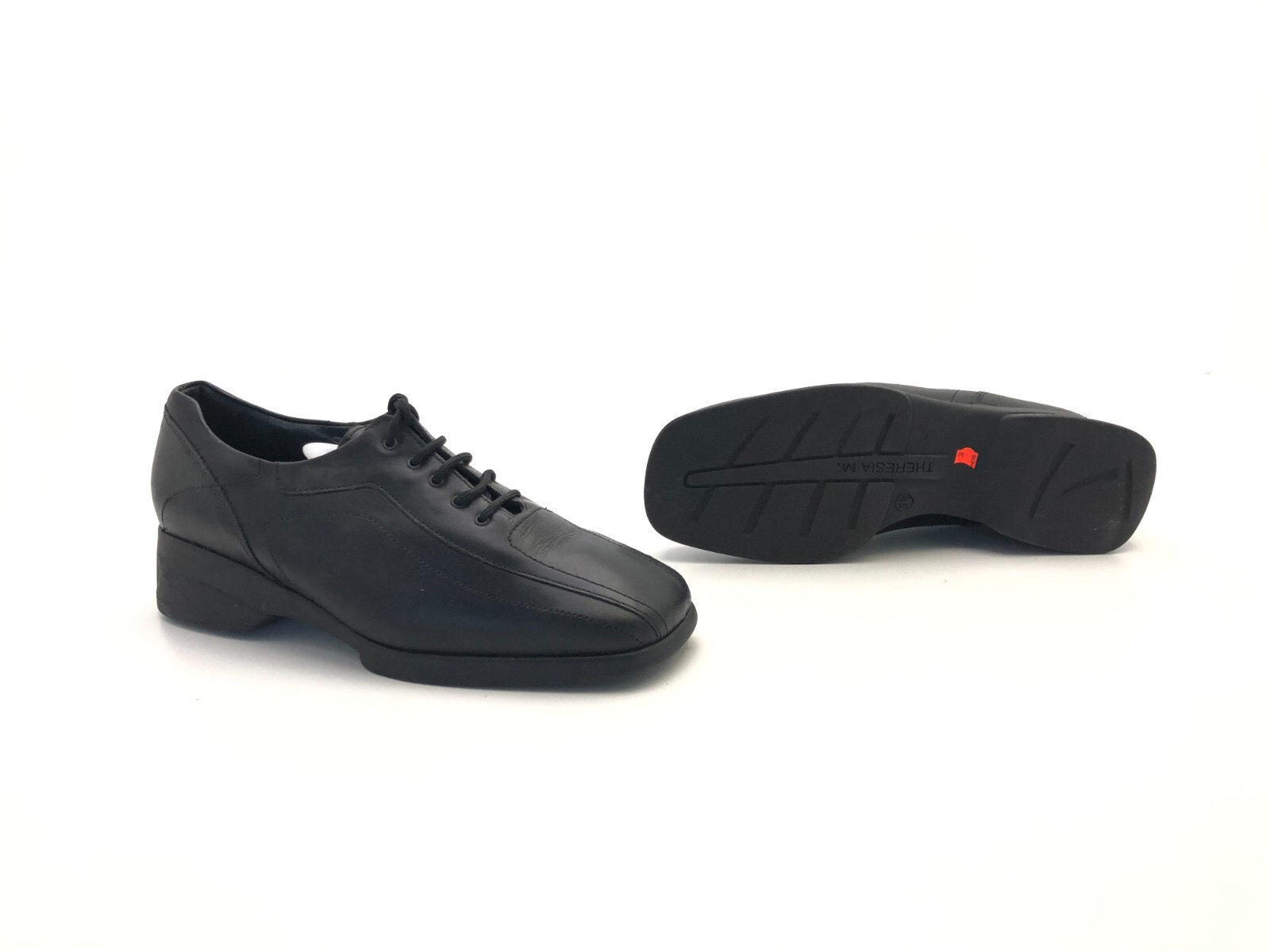 Theresia M. ladies loafers lace up loafers comfort black size 38.5 (UK 5.5)