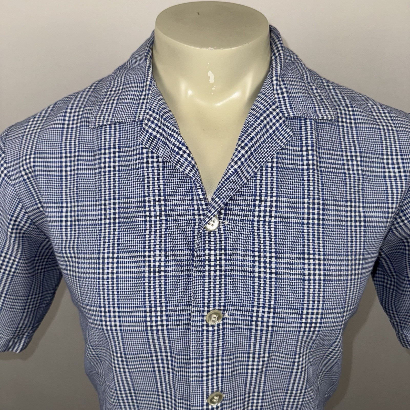 Vtg 50s 60s Jantzen Shirt Mens Medium Tunic Button Up MCM Rockabilly Atomic USA