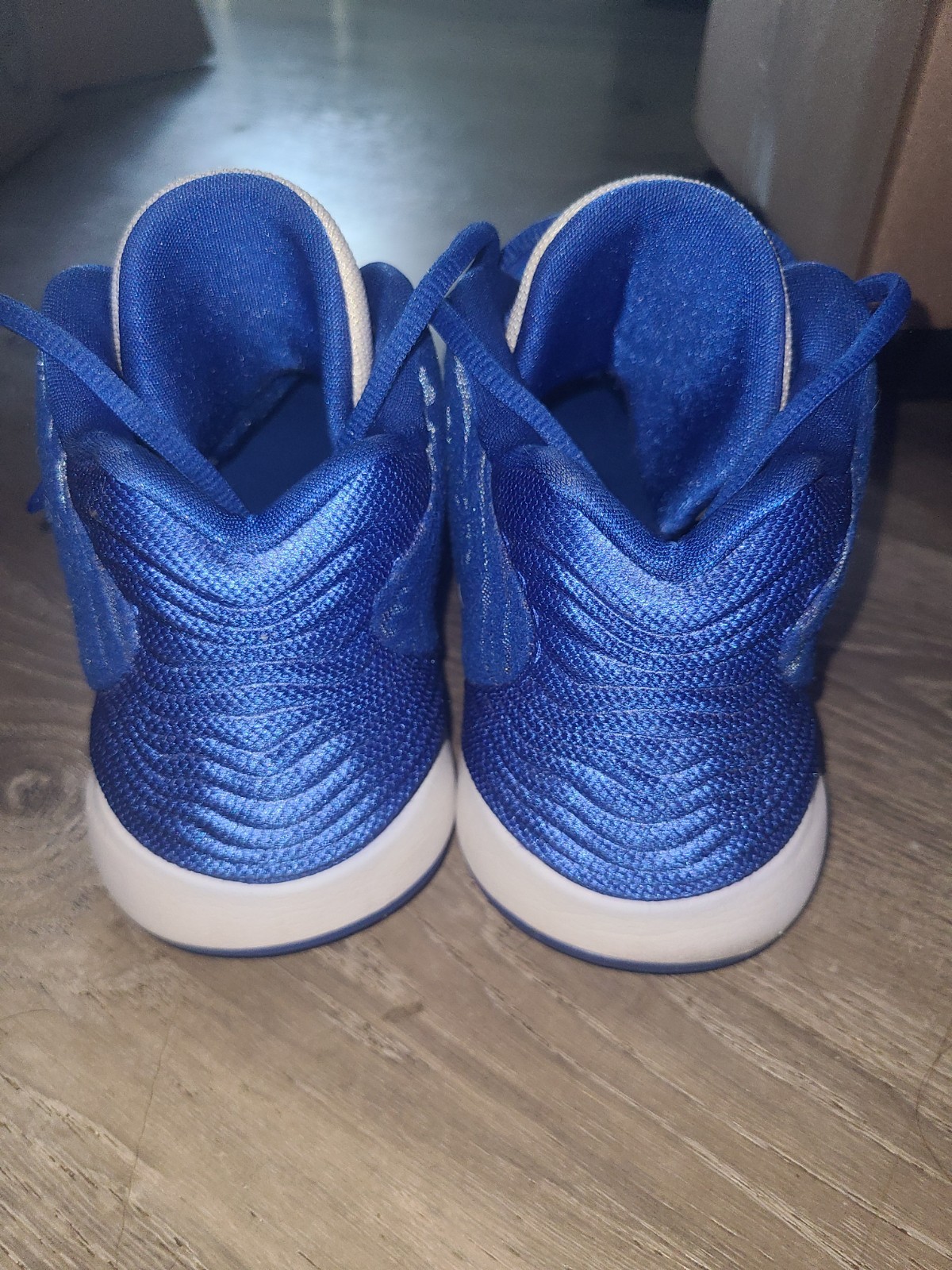 Nike KD 14 TB Game Royal/White Mid Top Lace-Up Mesh Sneakers DM5040-401
