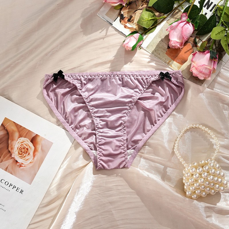 6 Pack Lot Sexy Womens Satin Panties Bikinis Briefs Underwear Ladies Lingeries