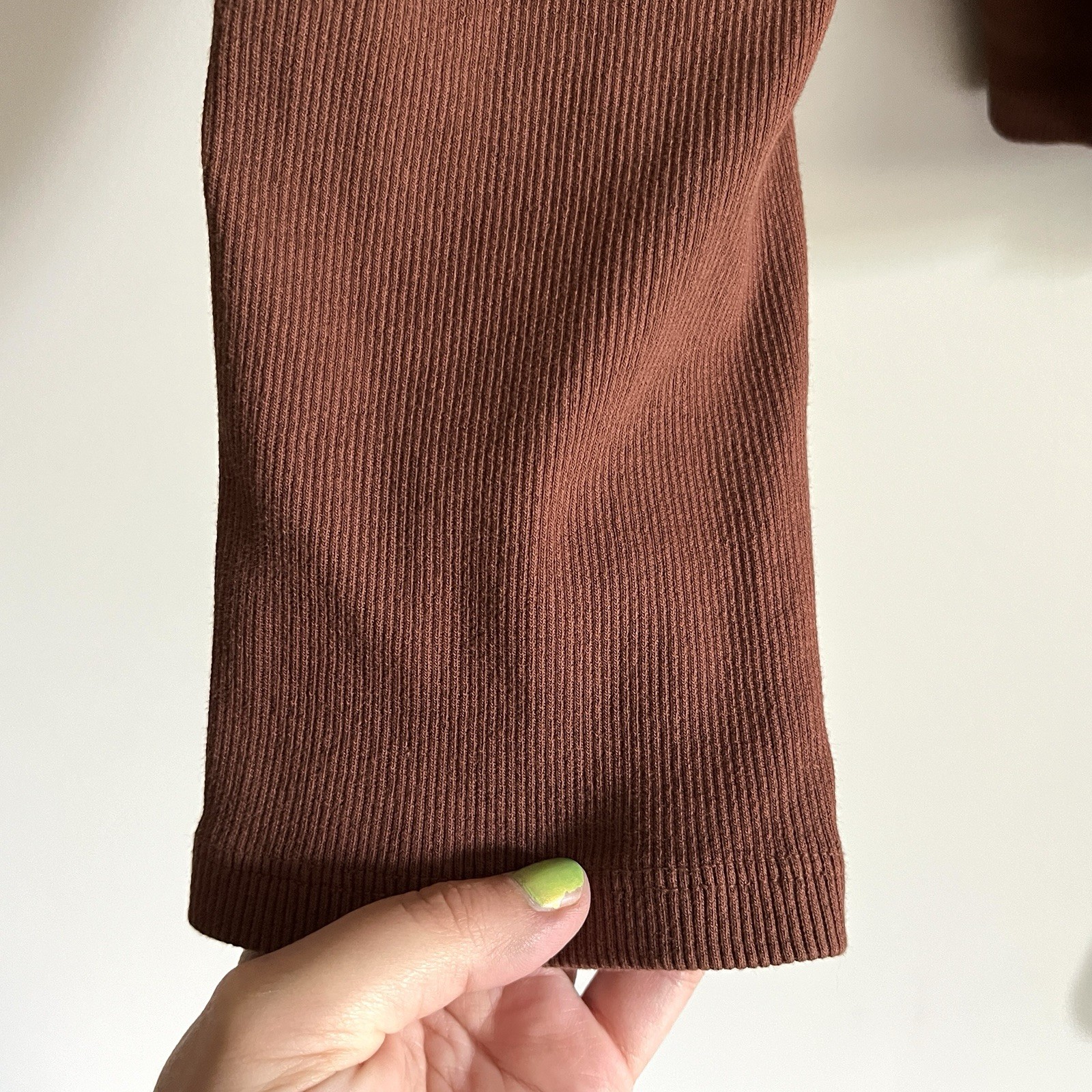 Big Bud Press Size 3X Wrap Top Many Colors Brown Ribbed 100% Cotton Long Sleeve