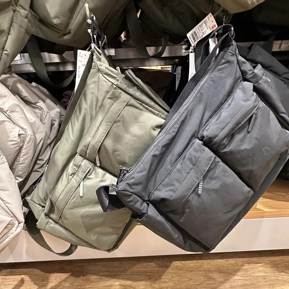 UNIQLO Casual Multi-pocket Messenger Bag Men Women Shoulder Bag Travel Sport Bag