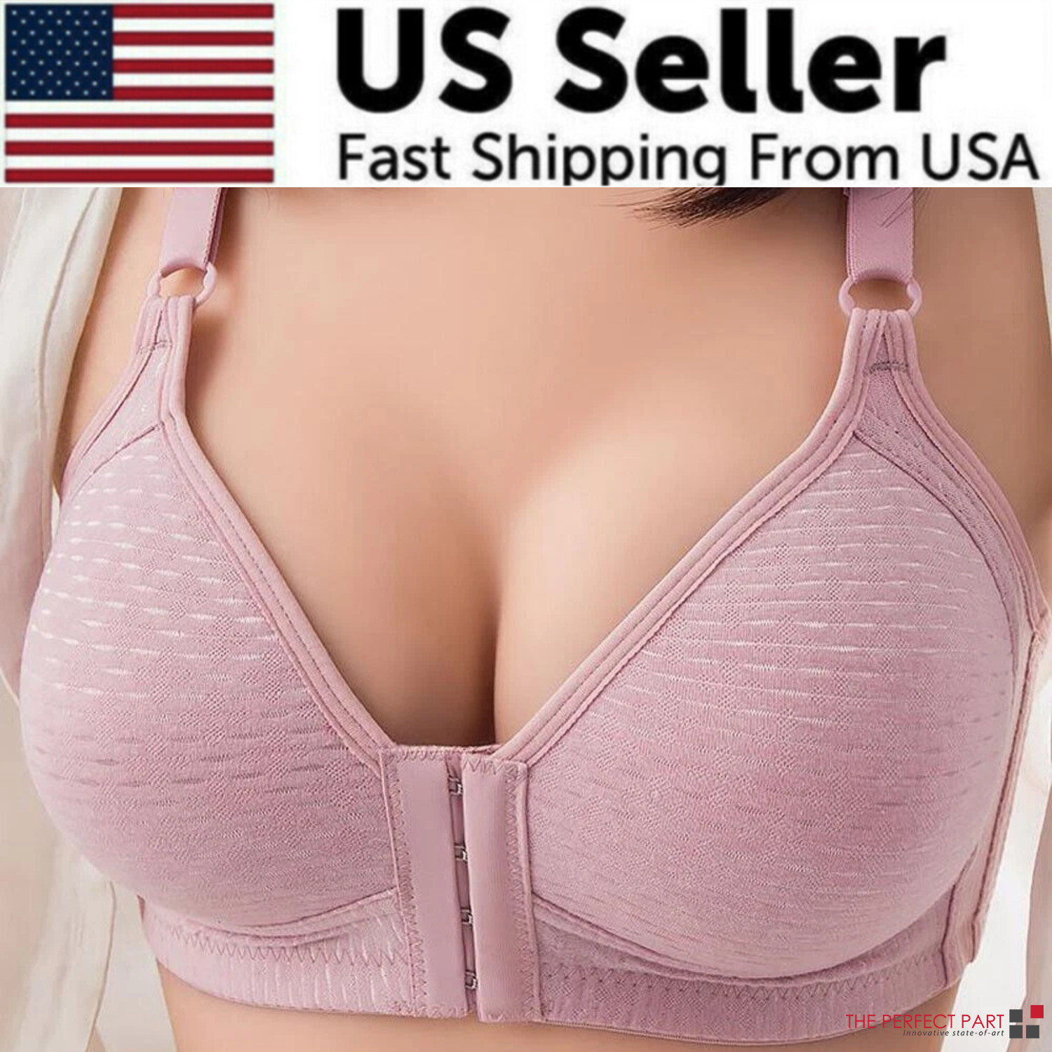Push Up Bra Women Front Closure Wireless Lingerie Bras Vest Bralette Underwear
