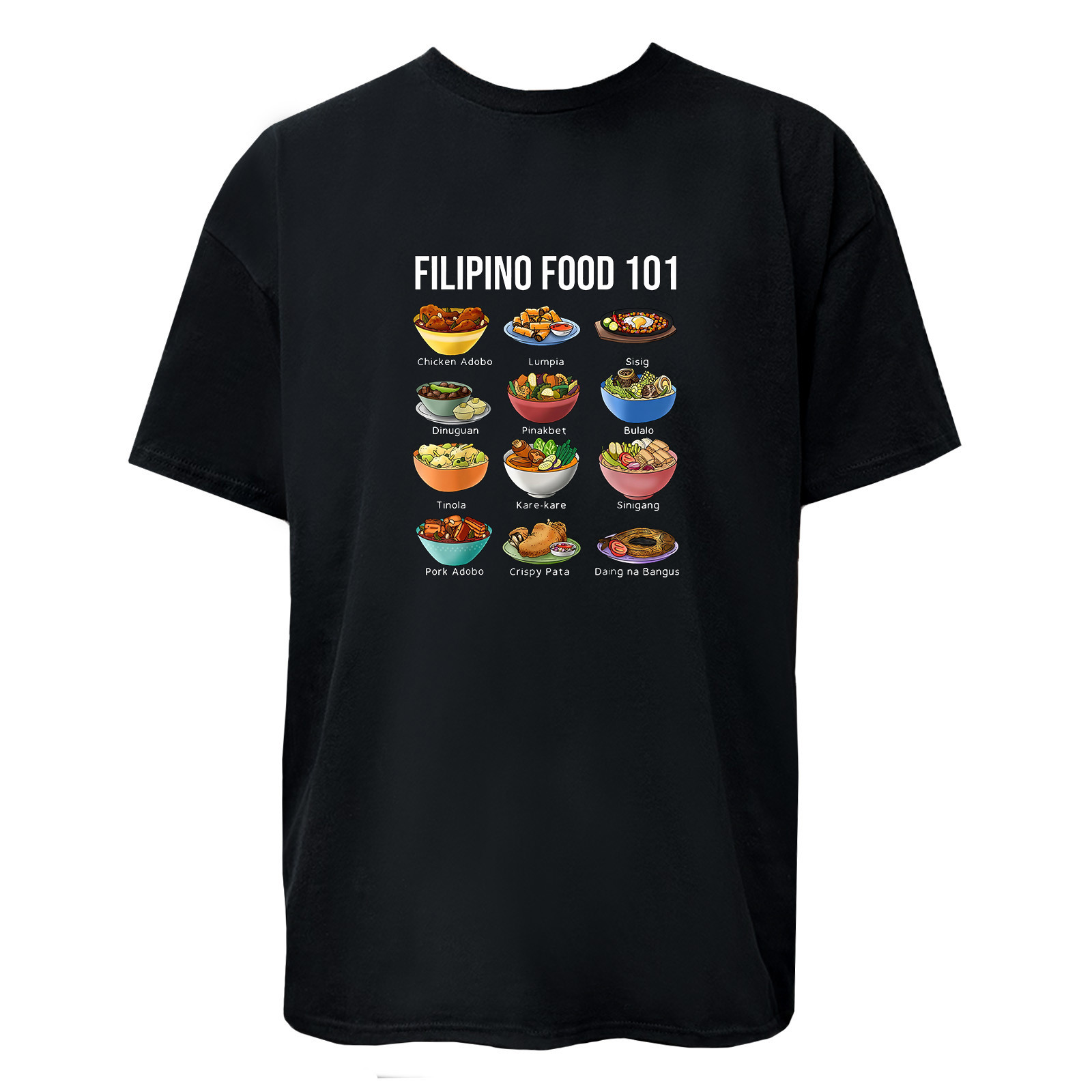 Filipino Food 101 T-Shirt / Hoodie / Sweatshirt Unisex Top Women Men