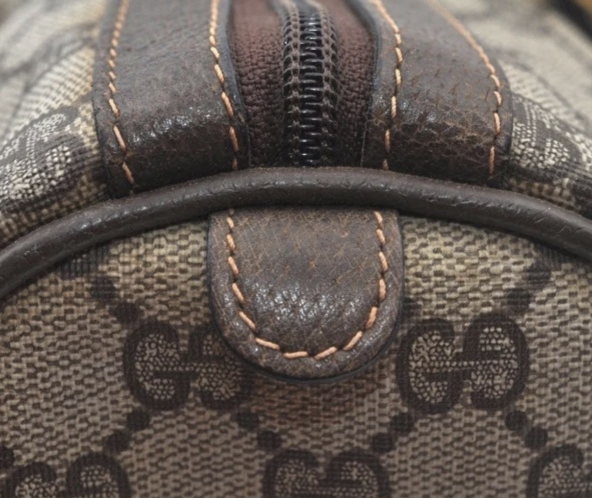 Vintage Gucci Sherry Monogram Boston Bag