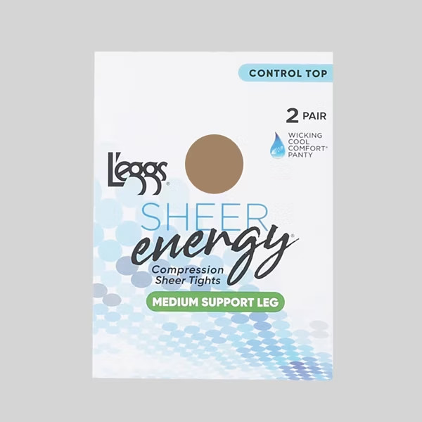 L’eggs Sheer Energy Women’s Control Top 2pk Pantyhose – Nude A