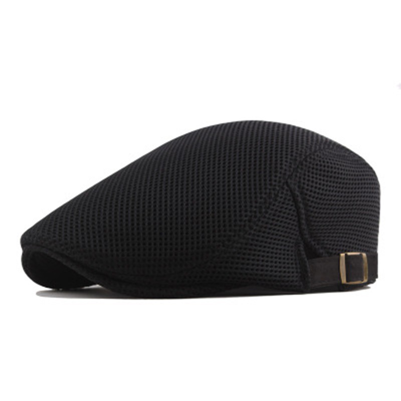 Duck Mesh Summer Gatsby Cap Mens Ivy Hat Golf Driving Sun Flat Cabbie Newsboy