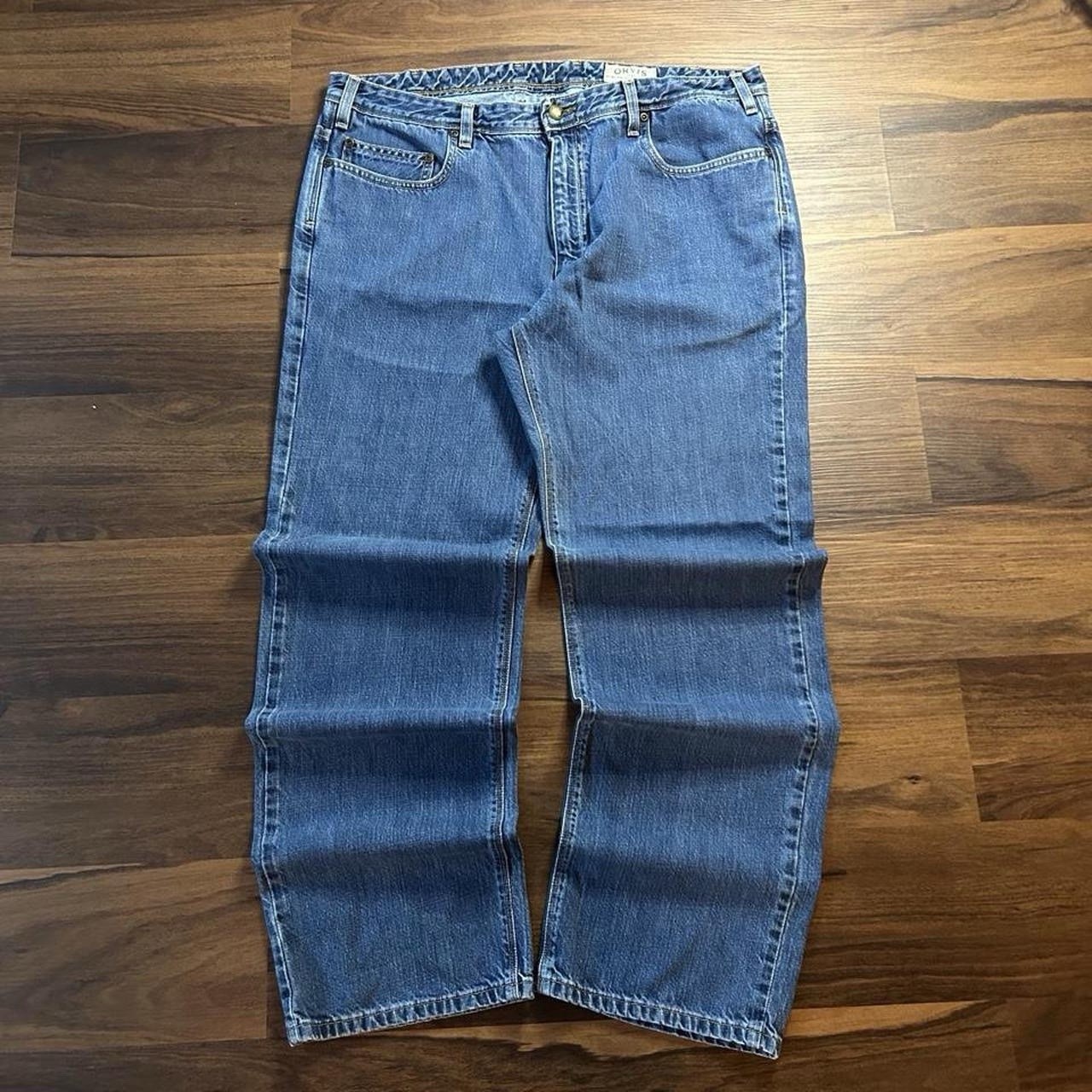 Vintage made in USA Orvis Men’s Blue Straight Regular Fit Mid Rise Denim Jeans