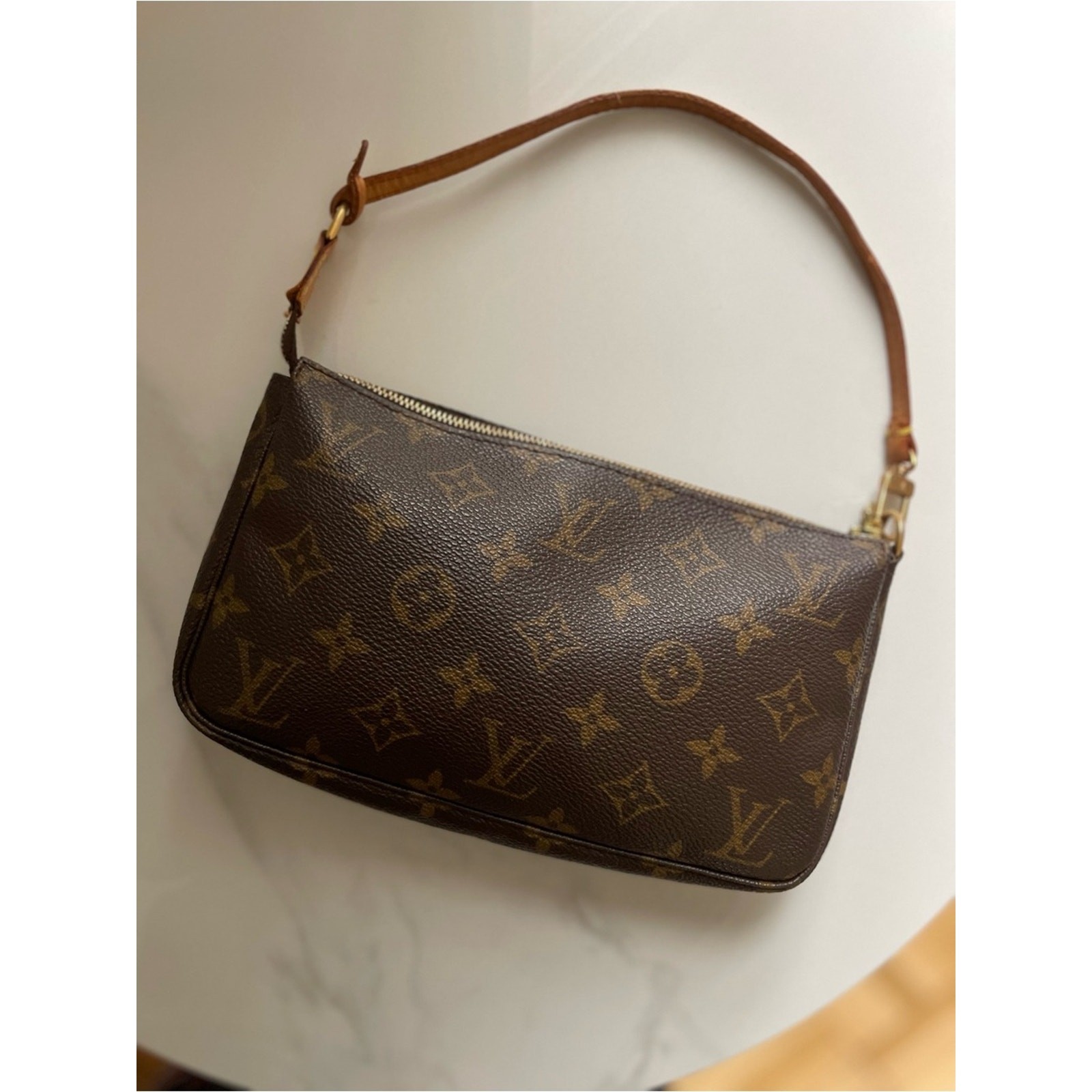Authentic Louis Vuitton Monogram Pochette Accessoires Mini Shoulder Bag
