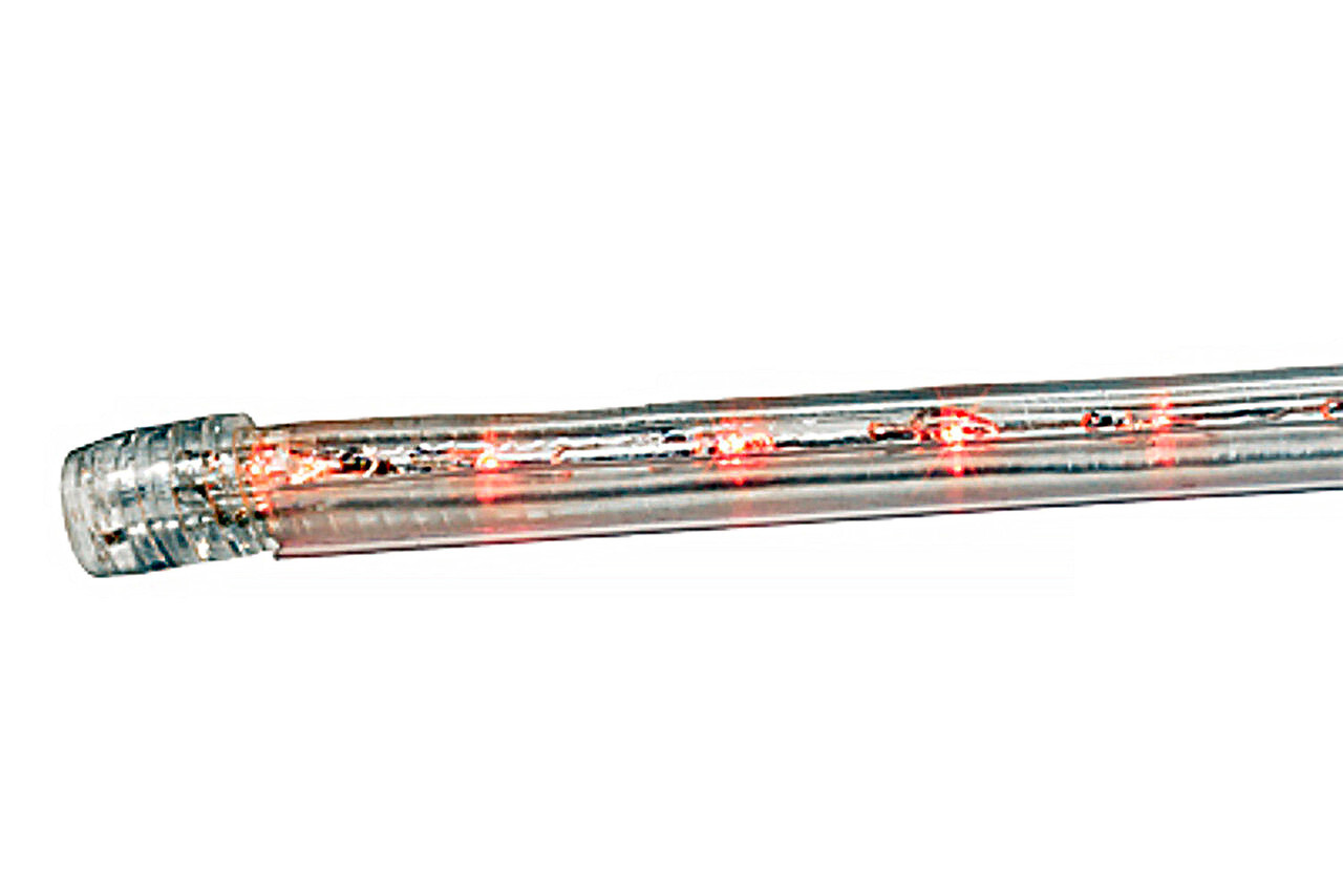 24 Inch x 1/2 Inch Rope Light Mounting Track – Clear PVC Channel (10 Pack) – 12/