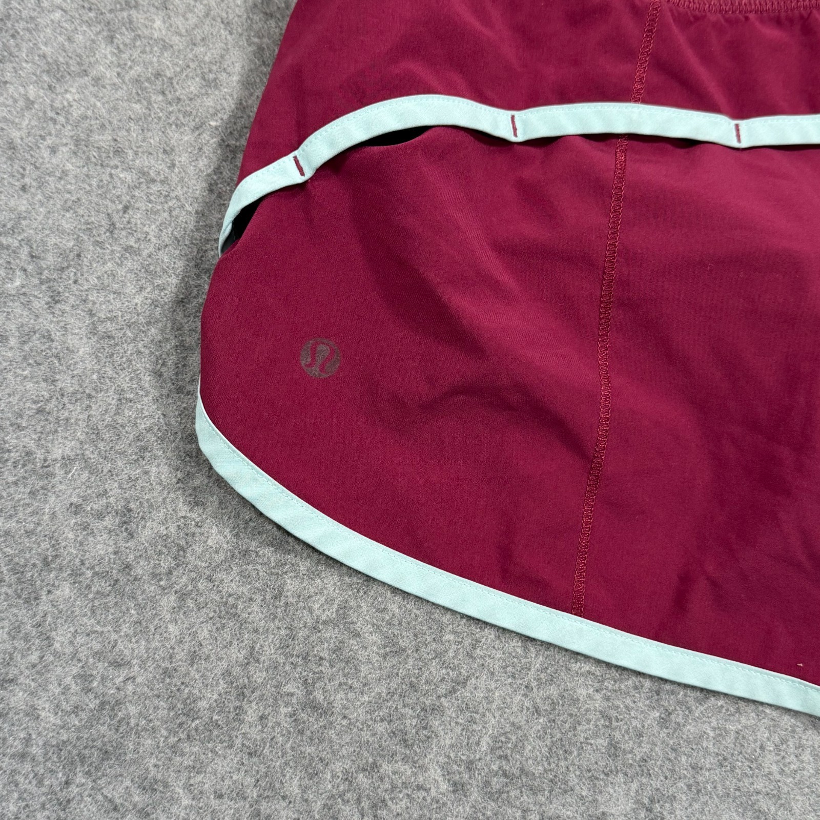 Lululemon Athletica Dashing Purple Alarming Tranquil Blue Run: Speed Shorts Sz 6