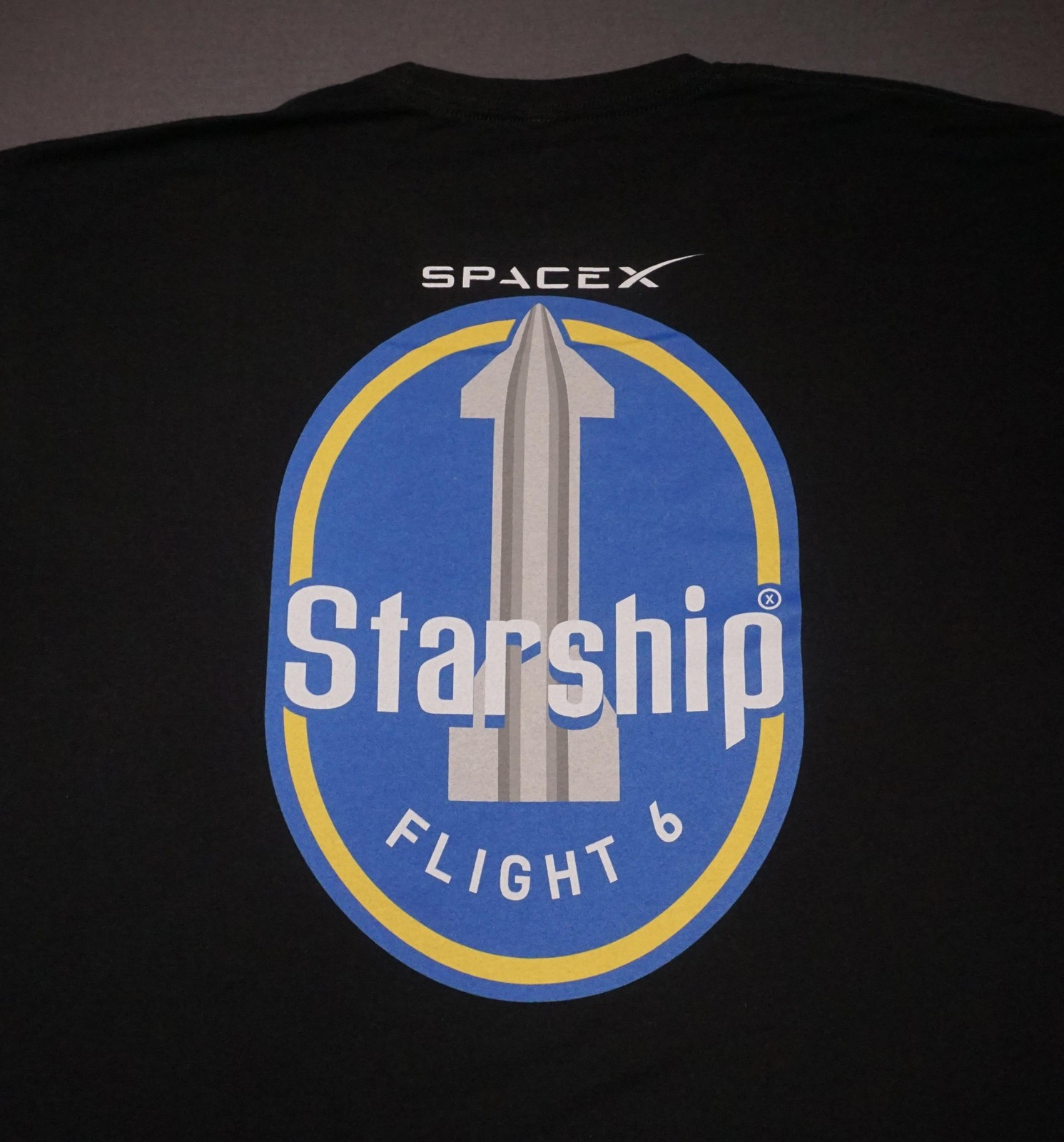 SpaceX Starship Flight 6 Shirt Mens 2XL Black Banana For Scale Elon Musk Tee
