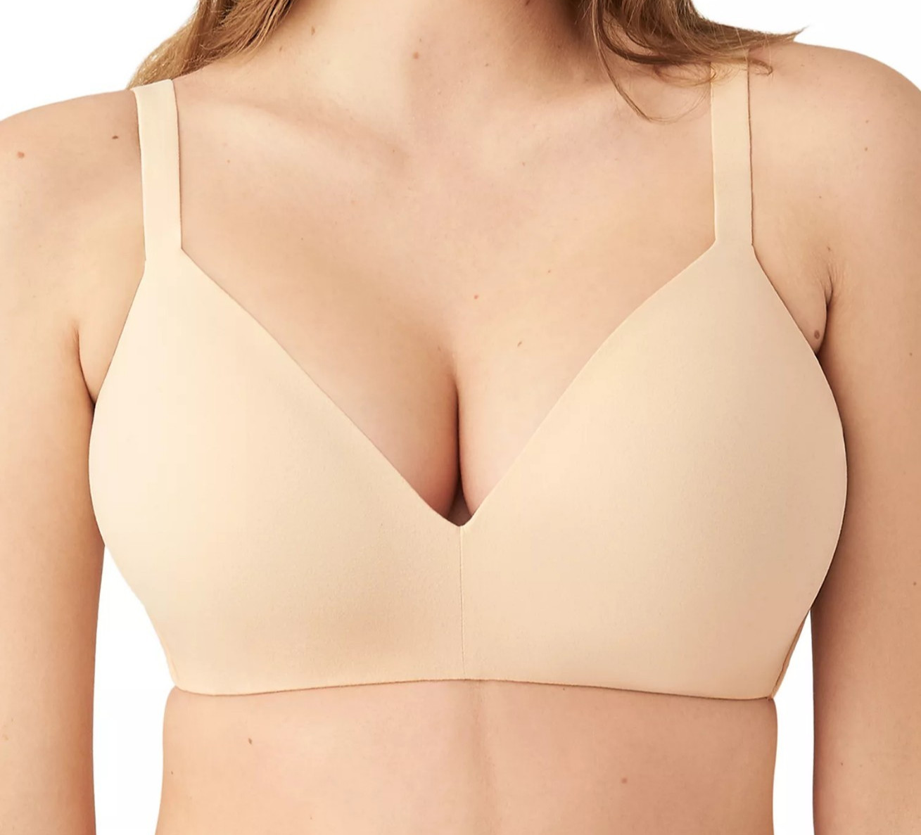 Wacoal Women’s How Perfect Soft Cup Wireless Bra, Sand Nude 5, 32B