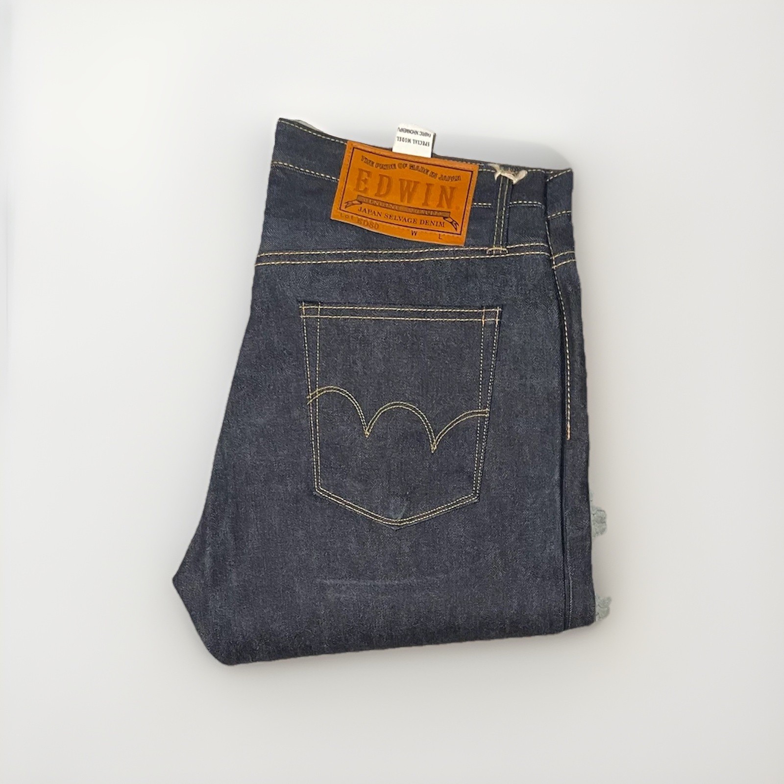 Edwin ED-80 Slim Tapered Nihon Menpu Japan Selvage (shrink to fit) Raw W32 L34