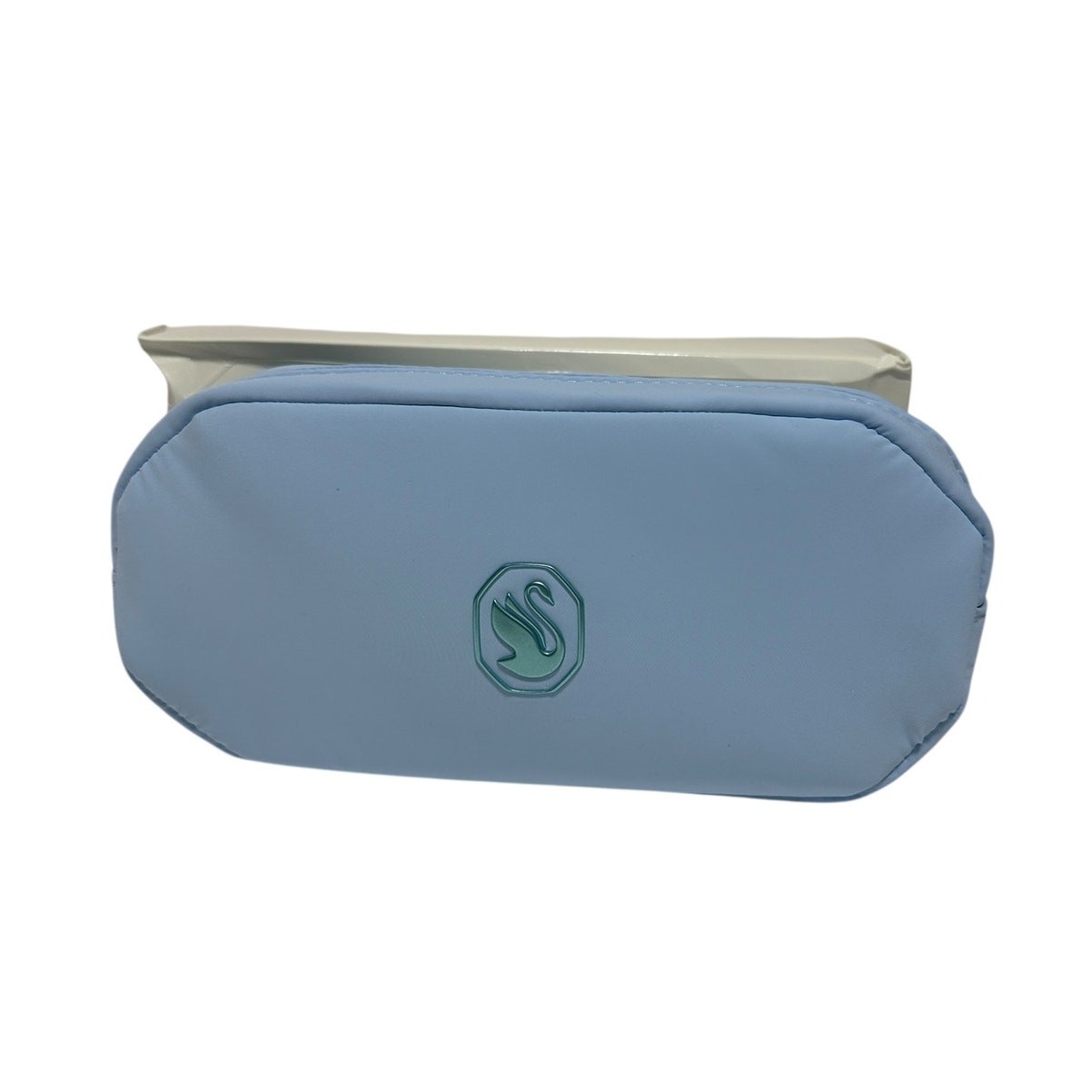 Swarovski Puffy Blue Pouch, Makeup bag Pencil Case Multipurpose Travel Pouch