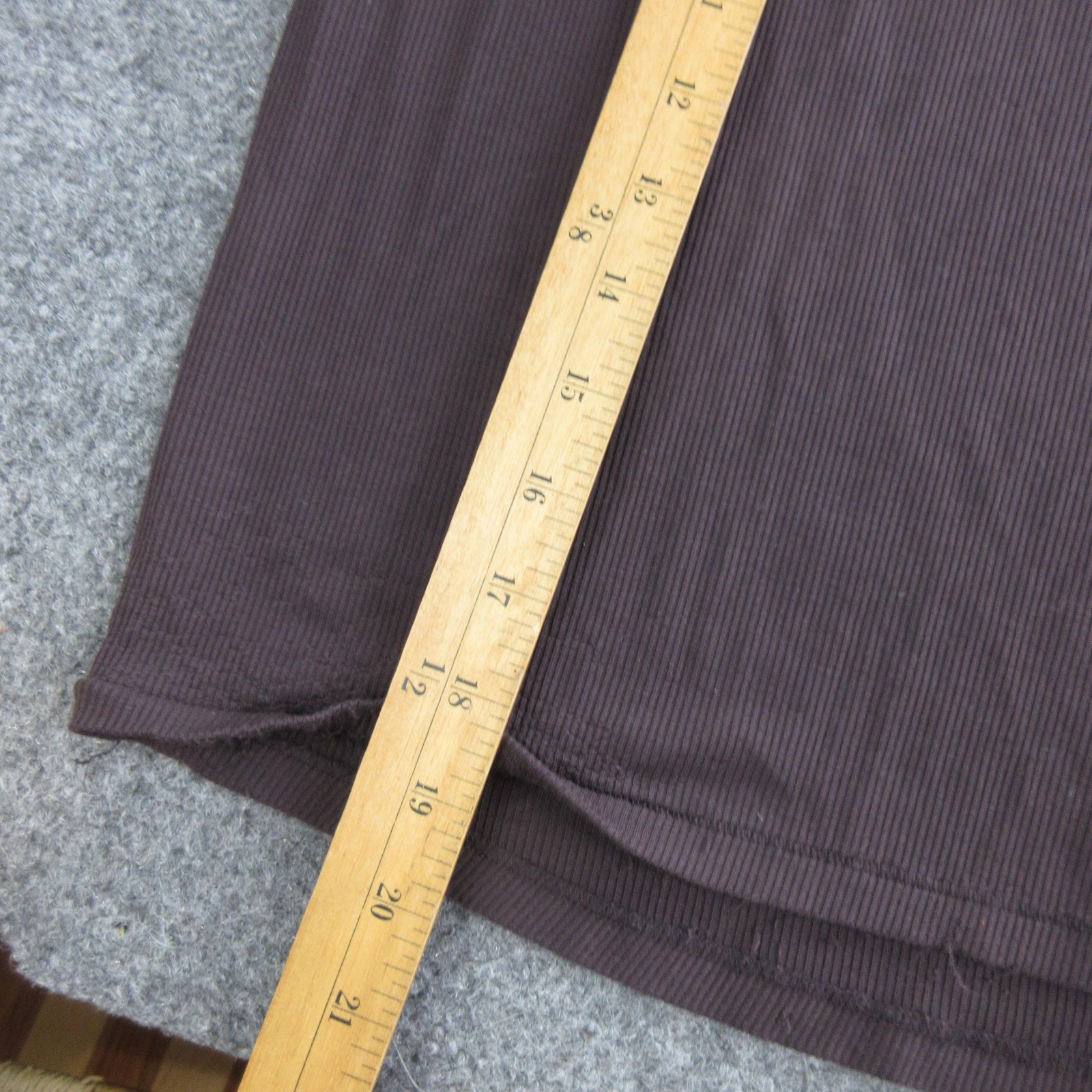 Skims Dress Womens 2X Brown Modal Nylon Spandex Stretch Long Ribbed
