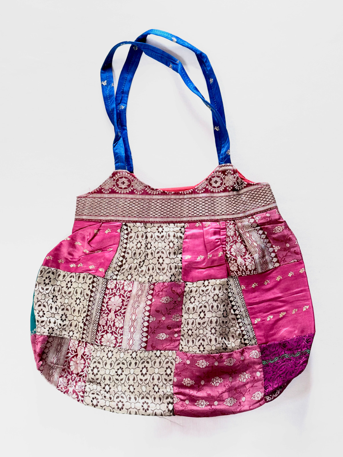 Patchwork Brocade Sari Bag