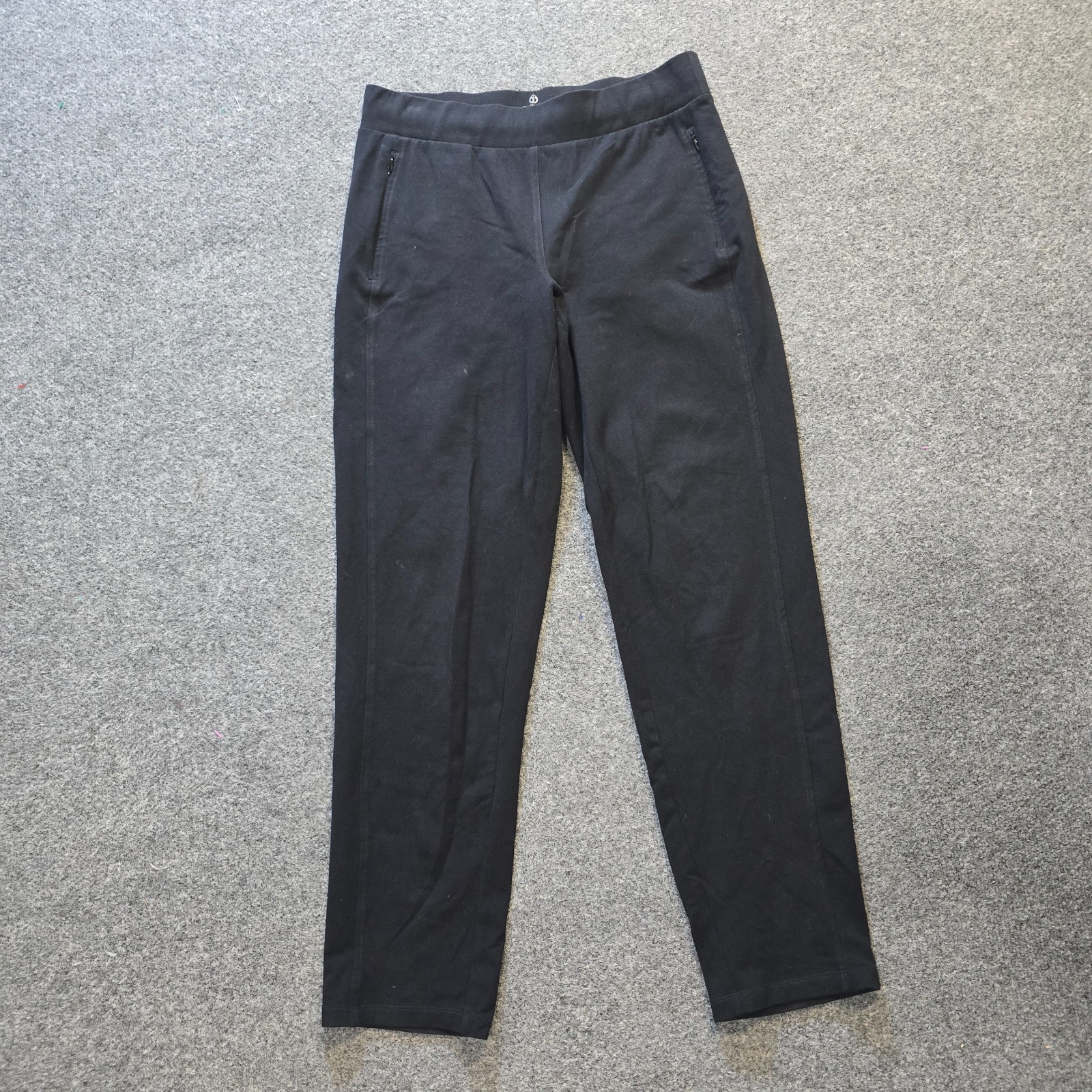 Talbots Pants Womens Small Black Straight Pull On Stretch Capsule Casual Lounge