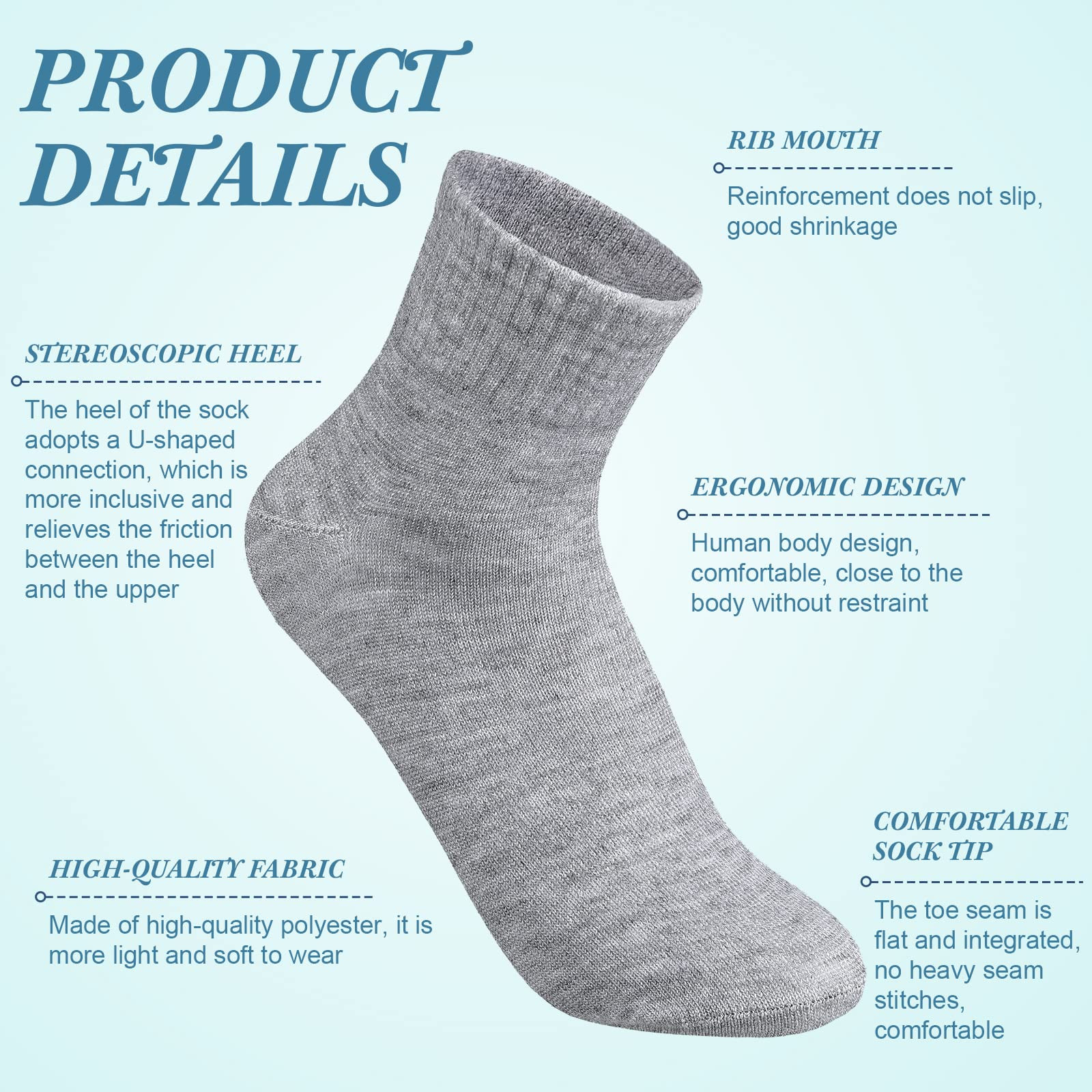 Lot 1-3 Pairs Mens Womens Ankle Quarter Crew Socks Sport Casual Cotton Socks US
