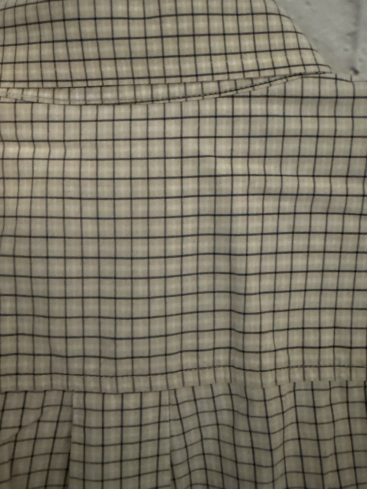 Cinch Blue/Beige/White Plaid Button Front Oxford Shirt 100% Cotton EUC Men’s L
