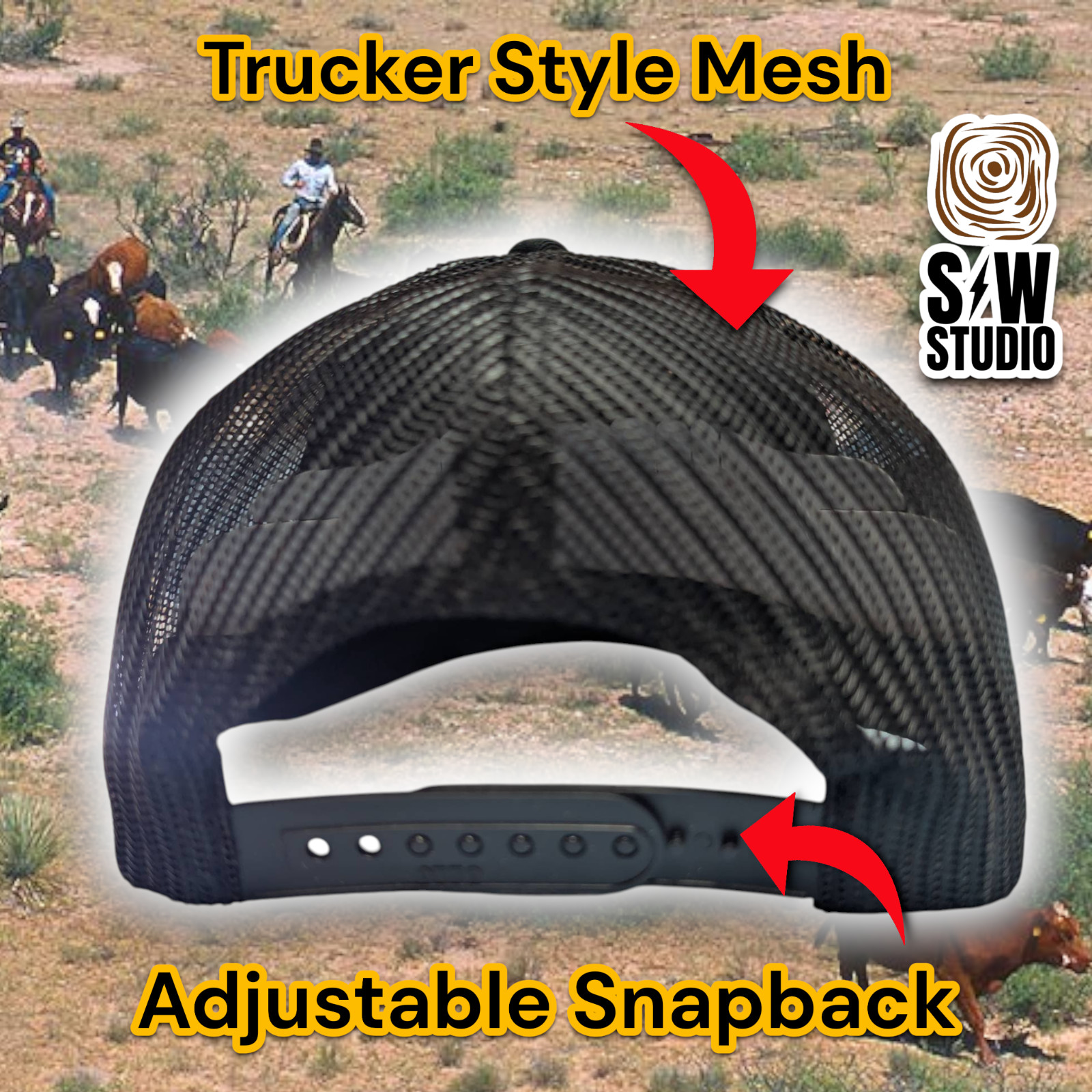 Trucker Hat Baseball Cap Customized Ford King Ranch F150 F250 F350 NEW