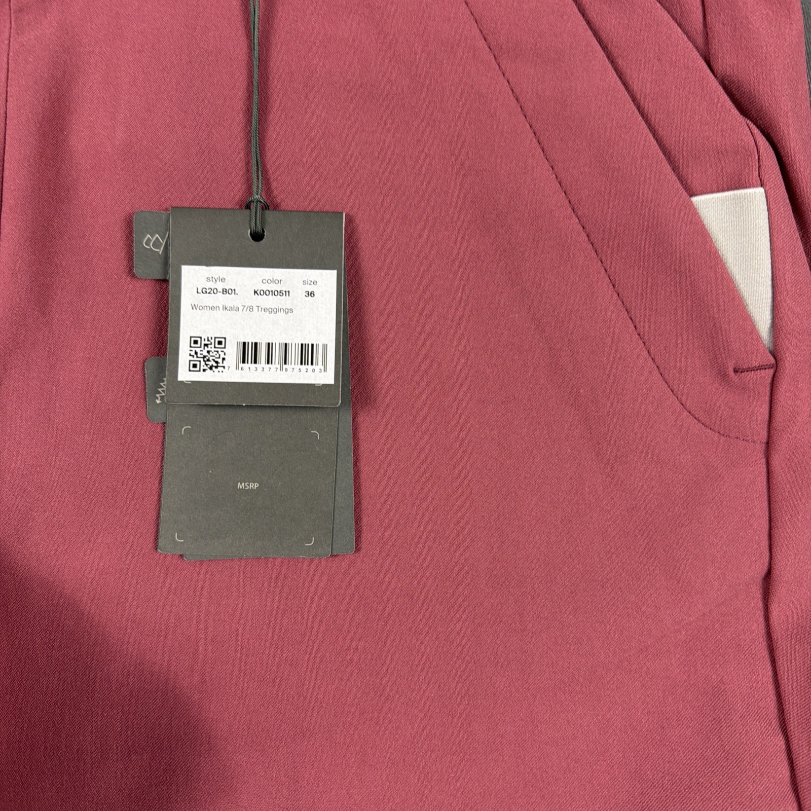KJUS Womens Golf Pants Ikala Treggings Small Red Plum Viscose Polyamide NWT $180