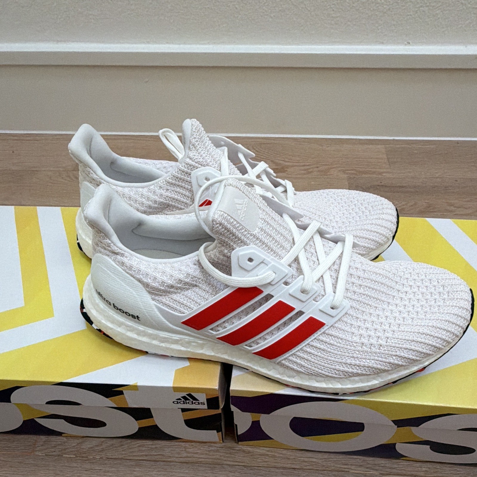 adidas UltraBoost 2018 Size 10 Red/Black/White