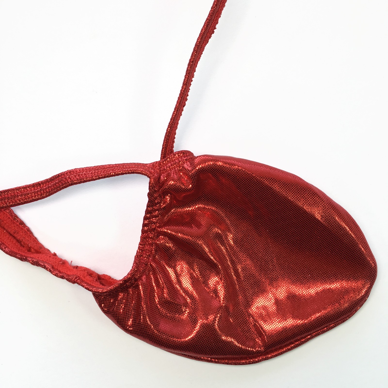 K403 G Mens Grape Smugglers Pouch String Thong Foiled Metallic Shiny Pink