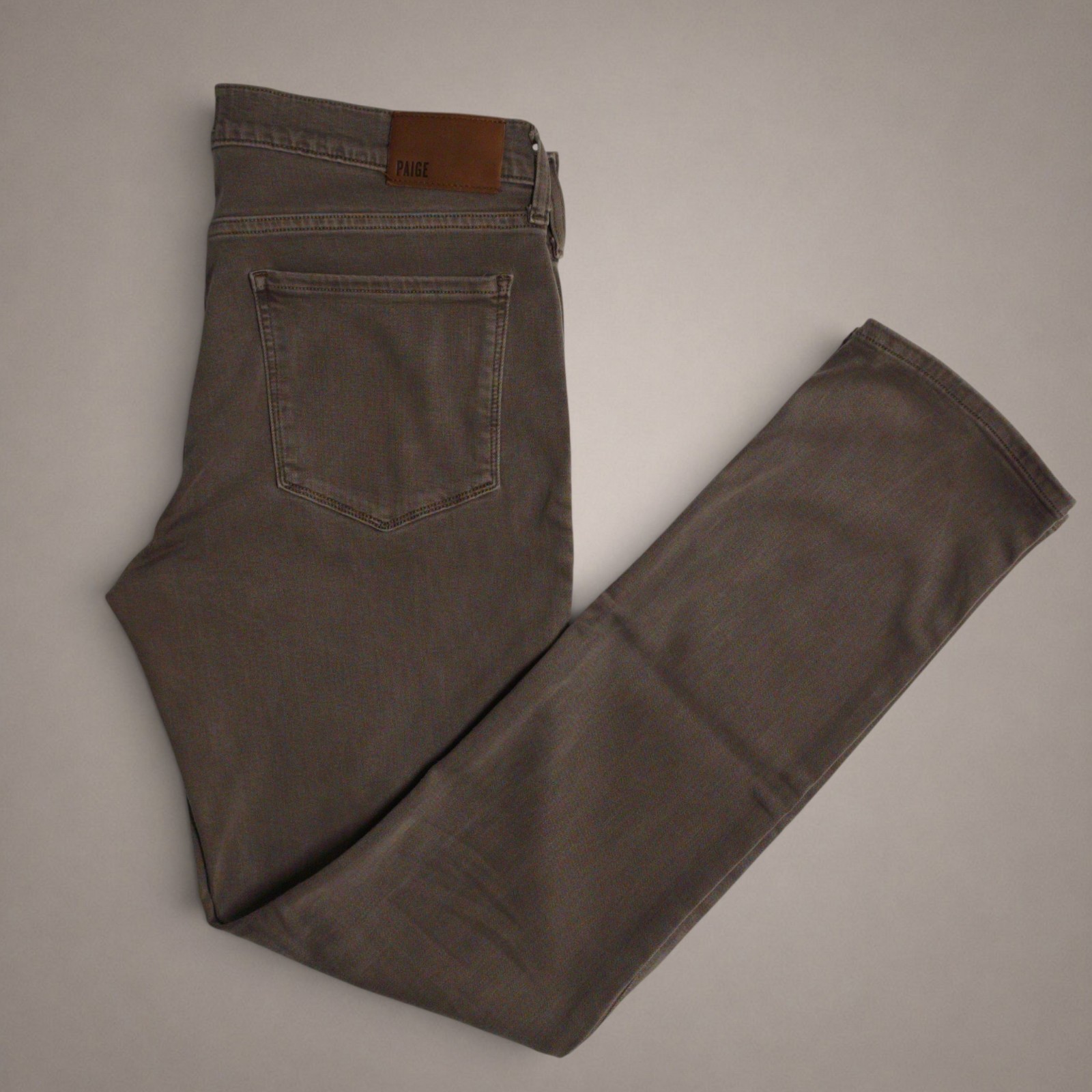 PAIGE Federal Men’s Jeans 34×32 Vintage Falcon Gray Slim Straight