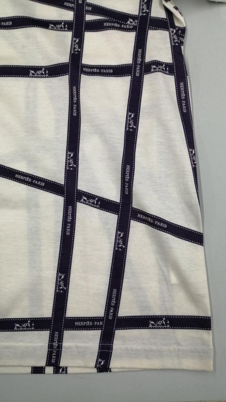 Hermes ME Cotton T-Shirt Top, Size M, 24cm Sleeve, 38in Length