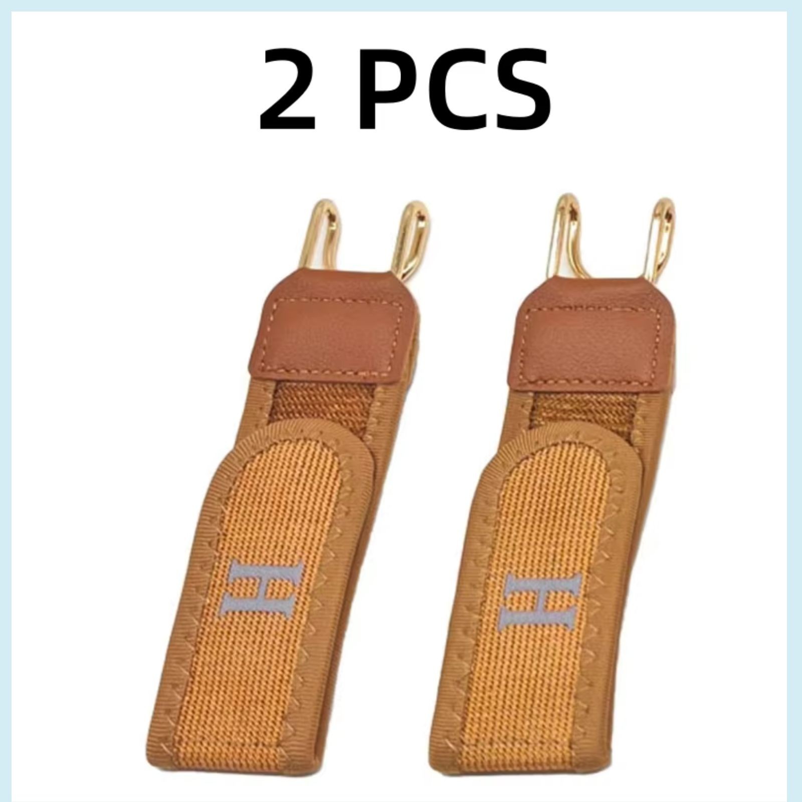 2 Pack No Buckle Elastic Belt Hook Adjustable Invisible Waist Strap Unisex