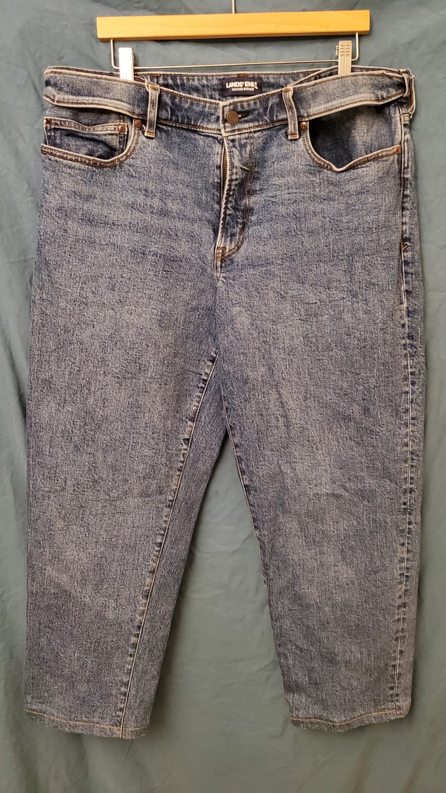 Lands End Men’s Size 38 Jeans Square Rigger Traditional Fit