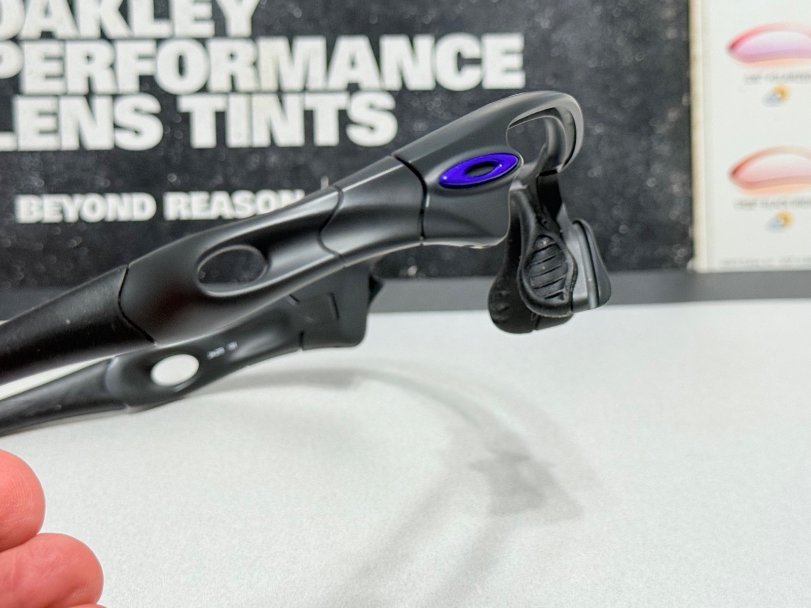 Oakley Radar Path Infinite Hero CARBON frame w/ Purple Icons – SKU# 24-275 132mm