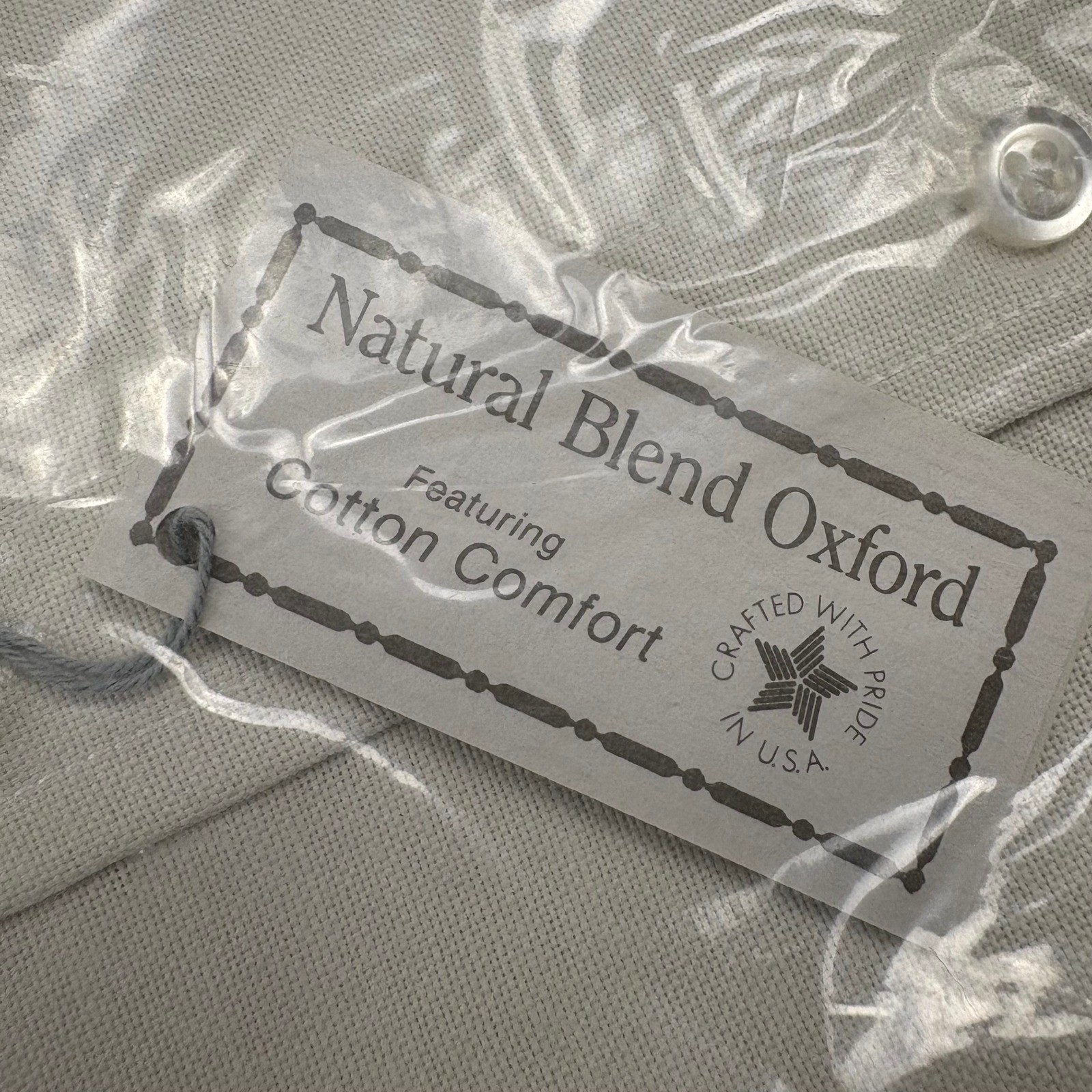 Anthony’s Nofade Natural Blend Oxford Men’s Short Sleeve Shirt – Size 17