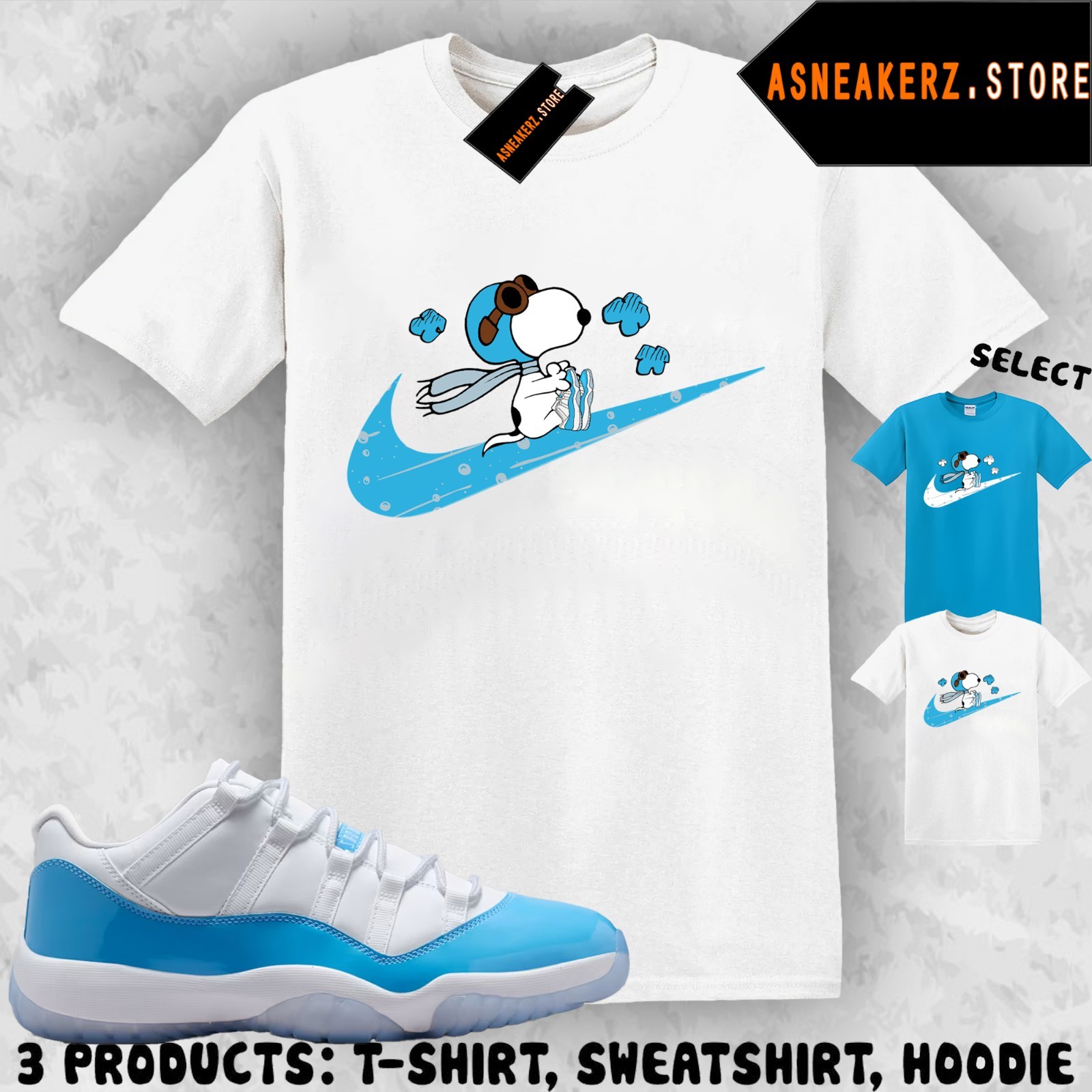 Shirt To Match AJ 11 Low University Blue 2026 Sneaker Matching Fly S Dog T-Shirt