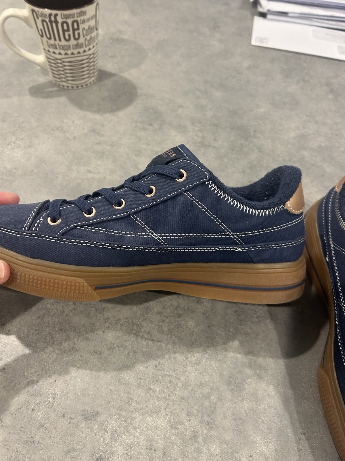 Skechers Relaxed Fit Memory Foam Air Cooled Slip On Sneakers Shoes