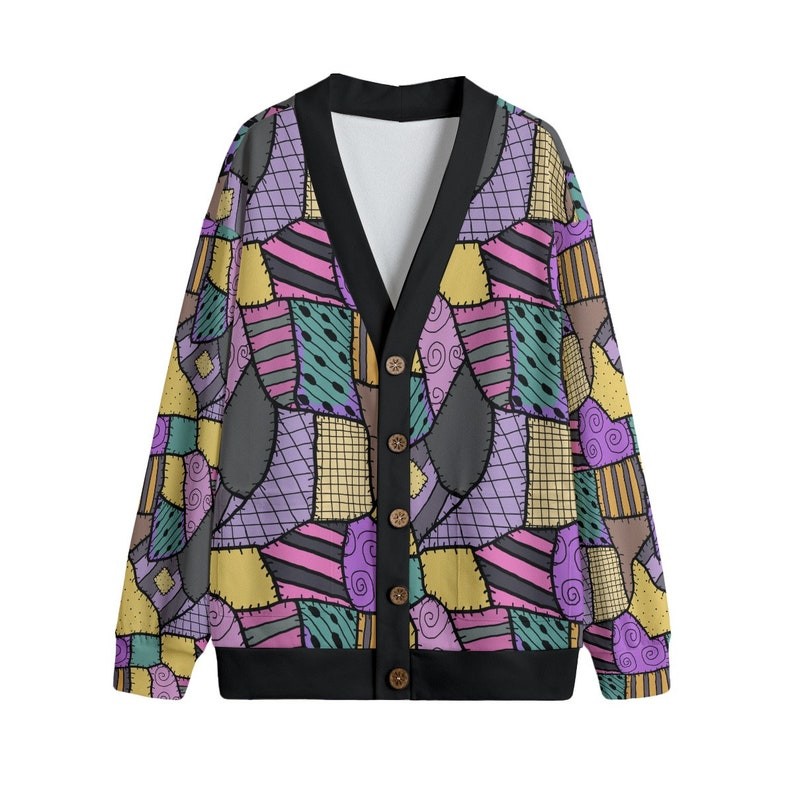 The Nightmare Before Christmas Sally Patchwork Knitted Cardigan