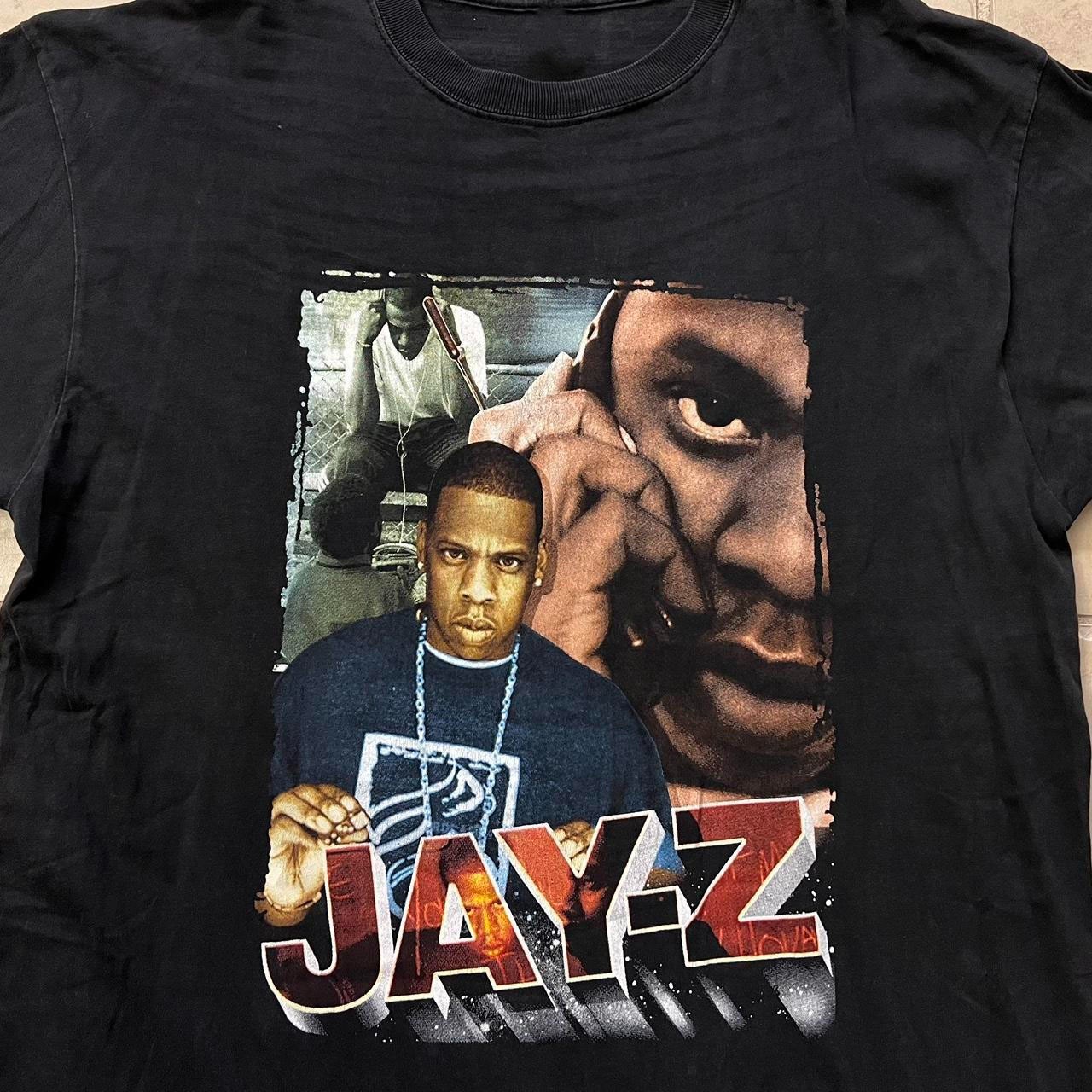 Vtg Jay Z Star Hip Hop Music Heavy Cotton Black T Shirt S-5XL For Fans BT438
