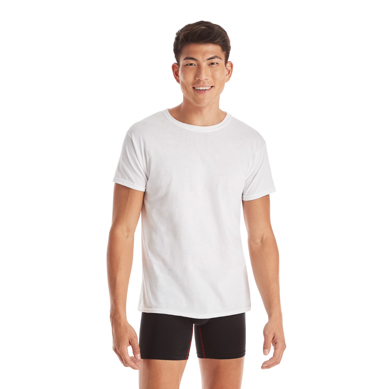 10 Pack Hanes Men’s Super Value Pack White Crew T-Shirt Undershirts, Comfortable
