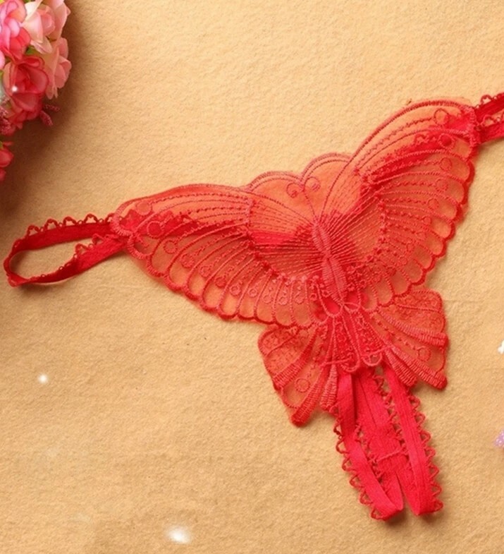 Crotchless Panties – SexyLingerie – Womens Underwear – Butterfly Shape G-String