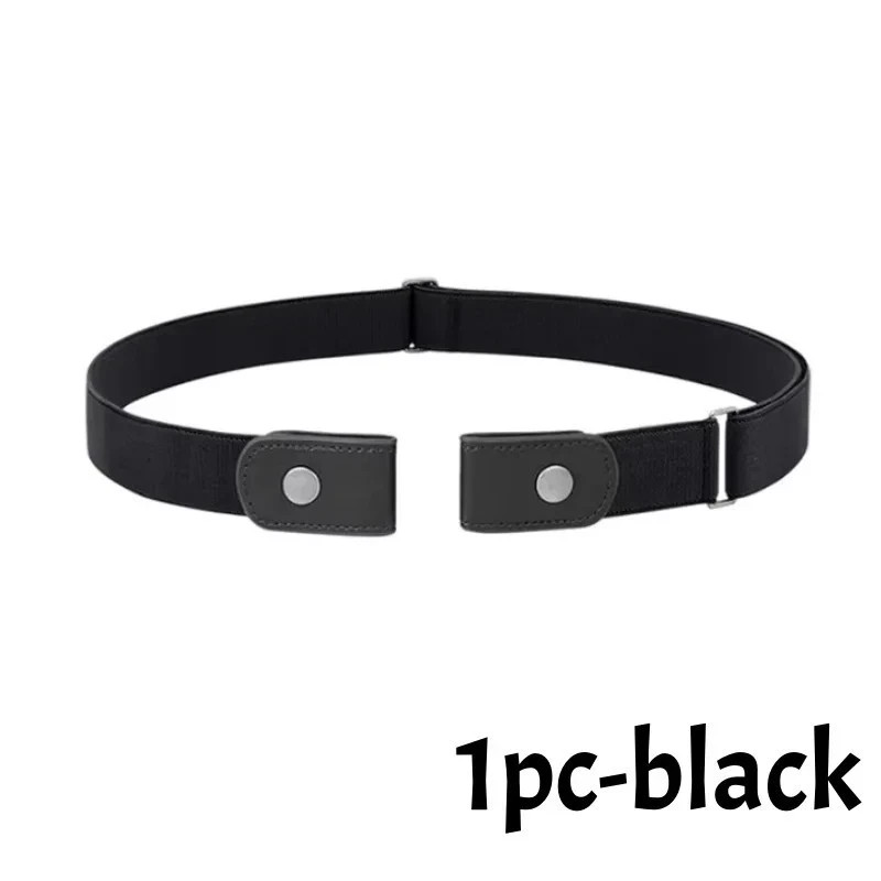 Men Women Buckle-free Elastic Invisible Waist Belt for Jeans No Bulge Hassle